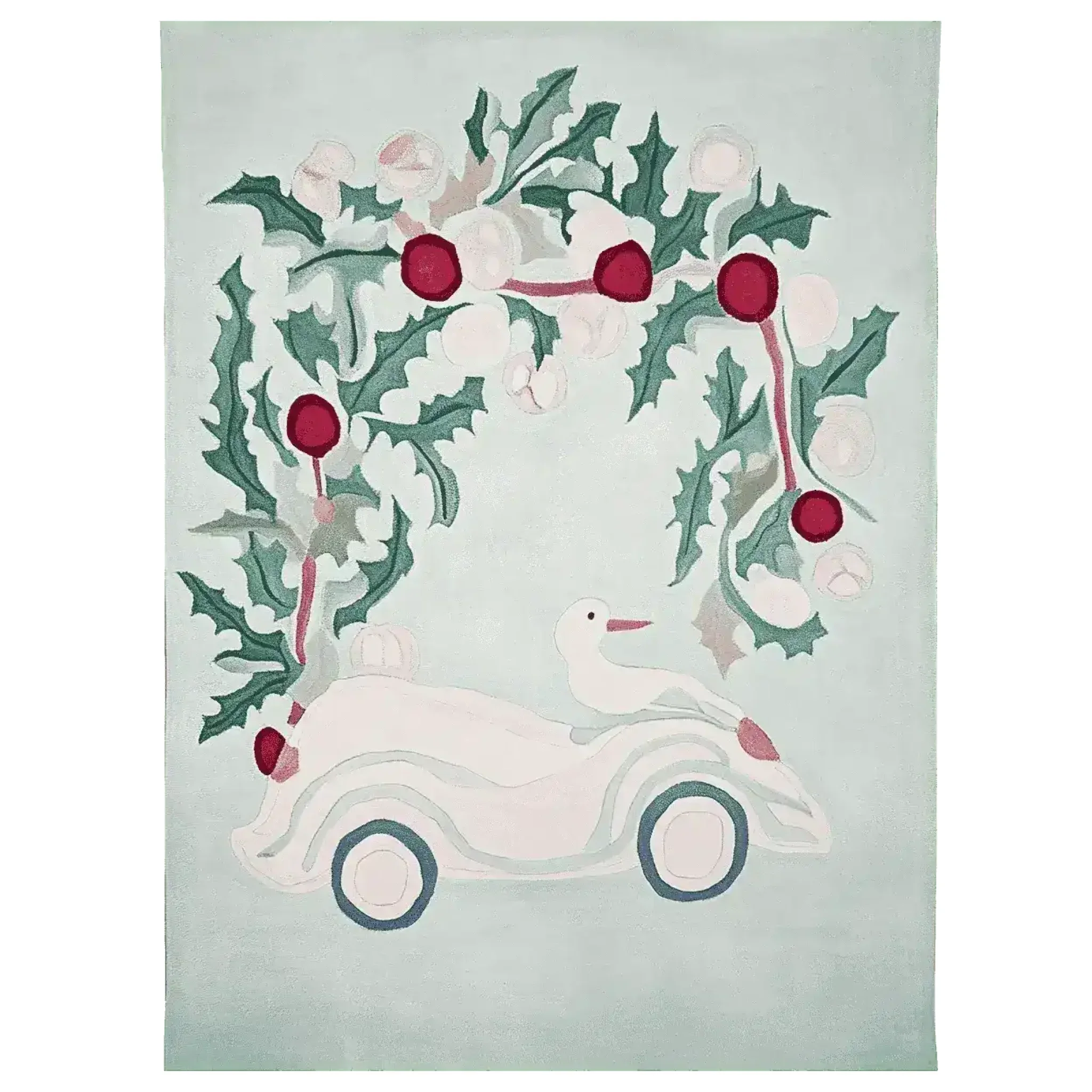 Quirky Christmas Cruise Hand Tufted Rug