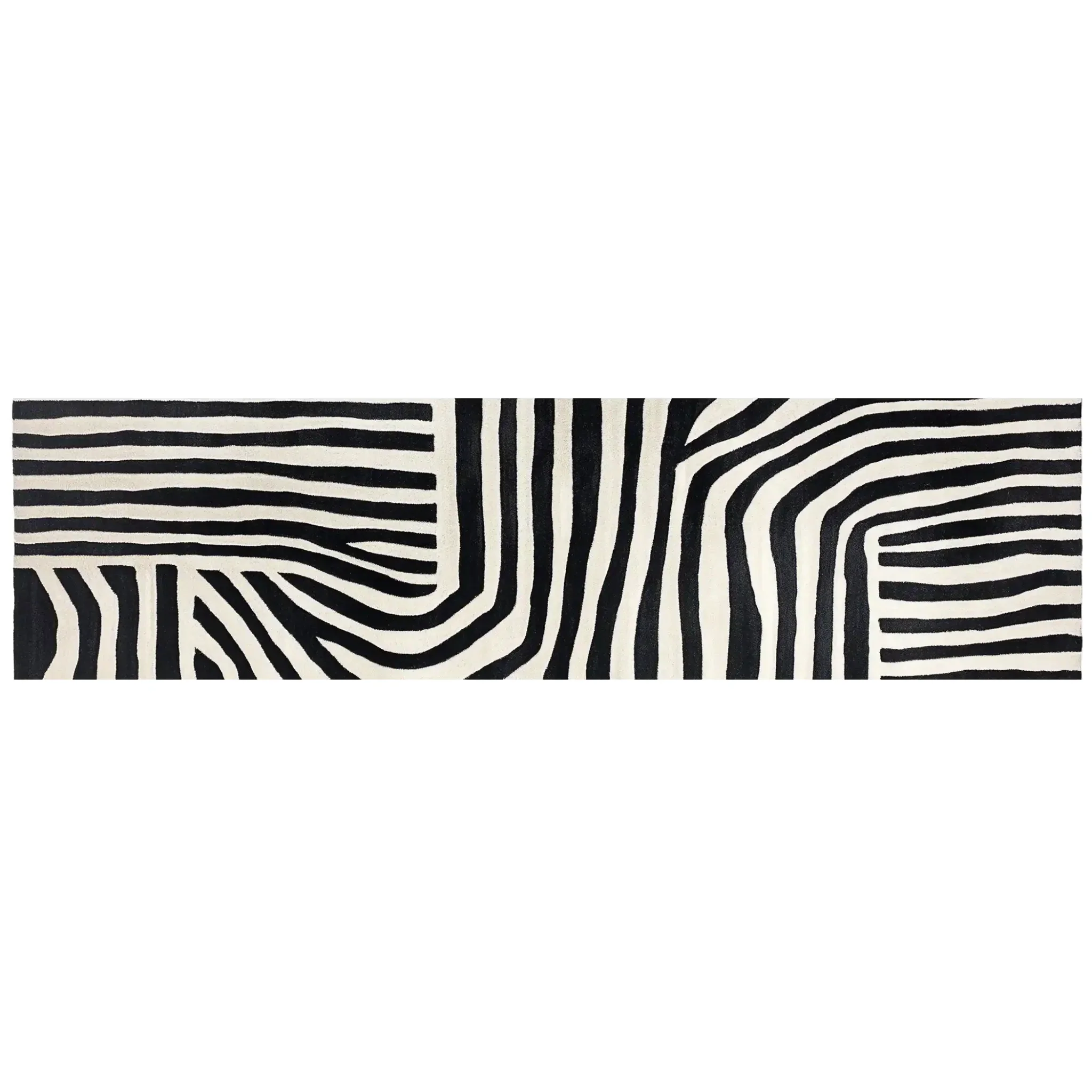 Radiant Burst Hand Tufted Wool Rug 2.5' x 7' - Image 12