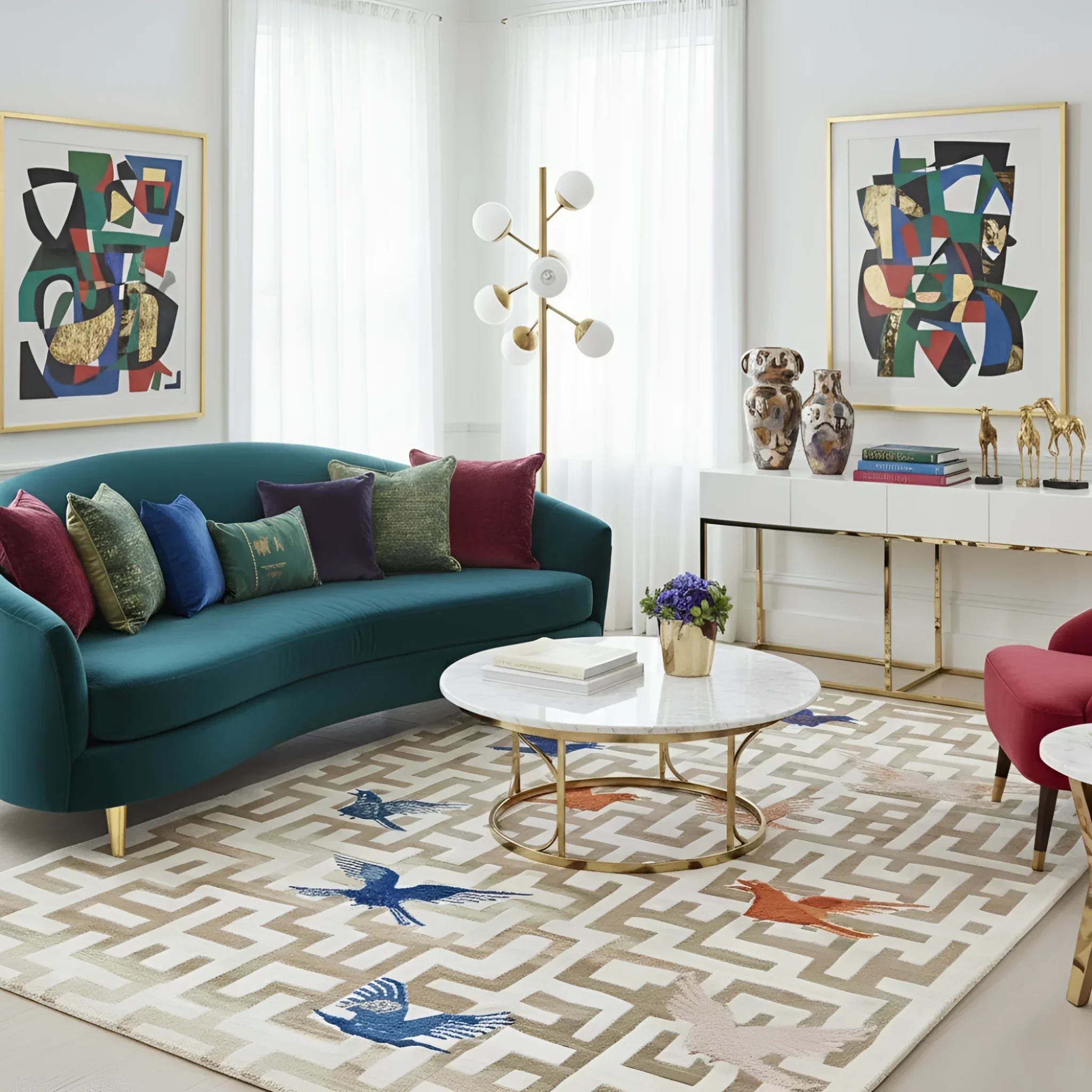 Radiant Journey Hand Tufted Wool Rug - Image 2