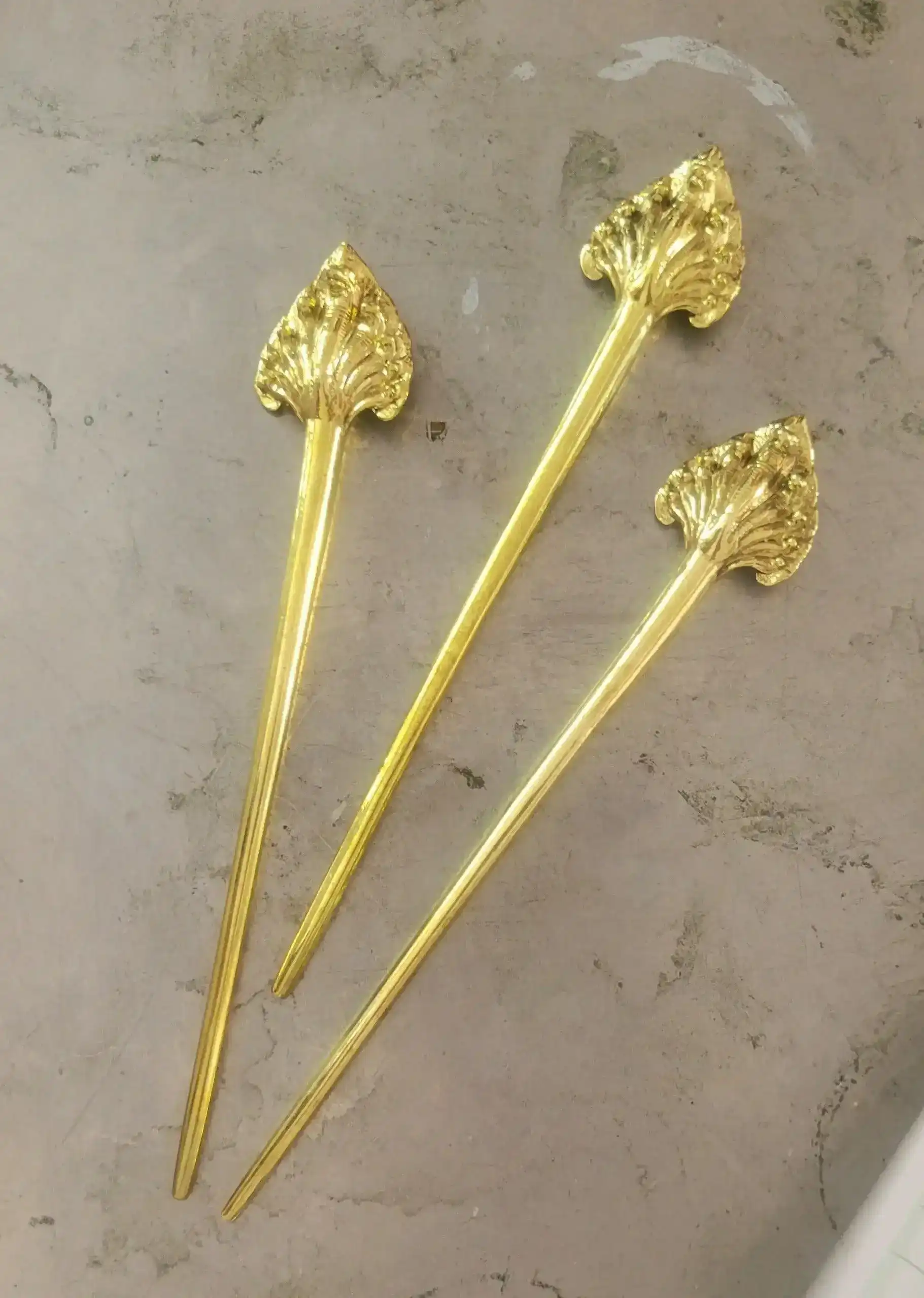 Recycled Bullet Brass Hair Pin - Naga - Image 3