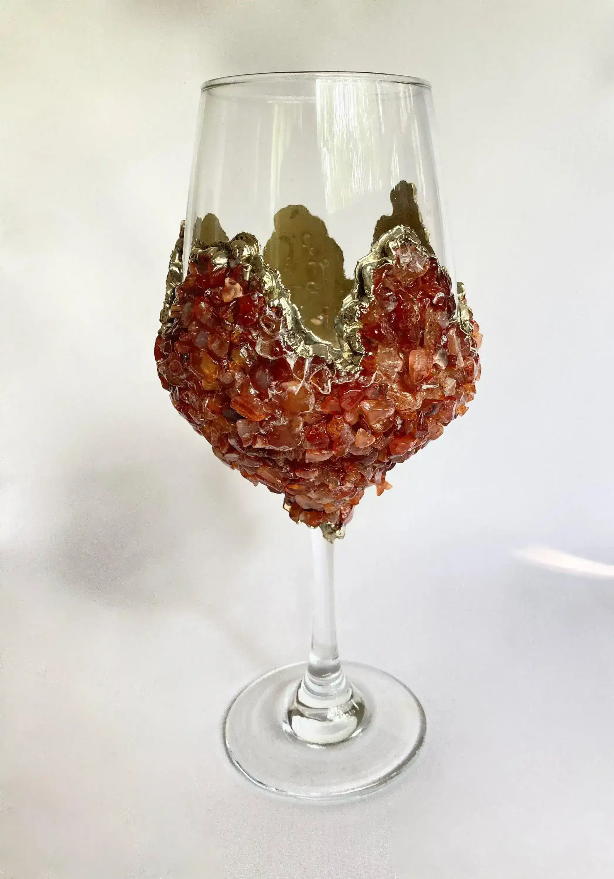 Red Quartz Wine Glass - Set of 2 - Image 2
