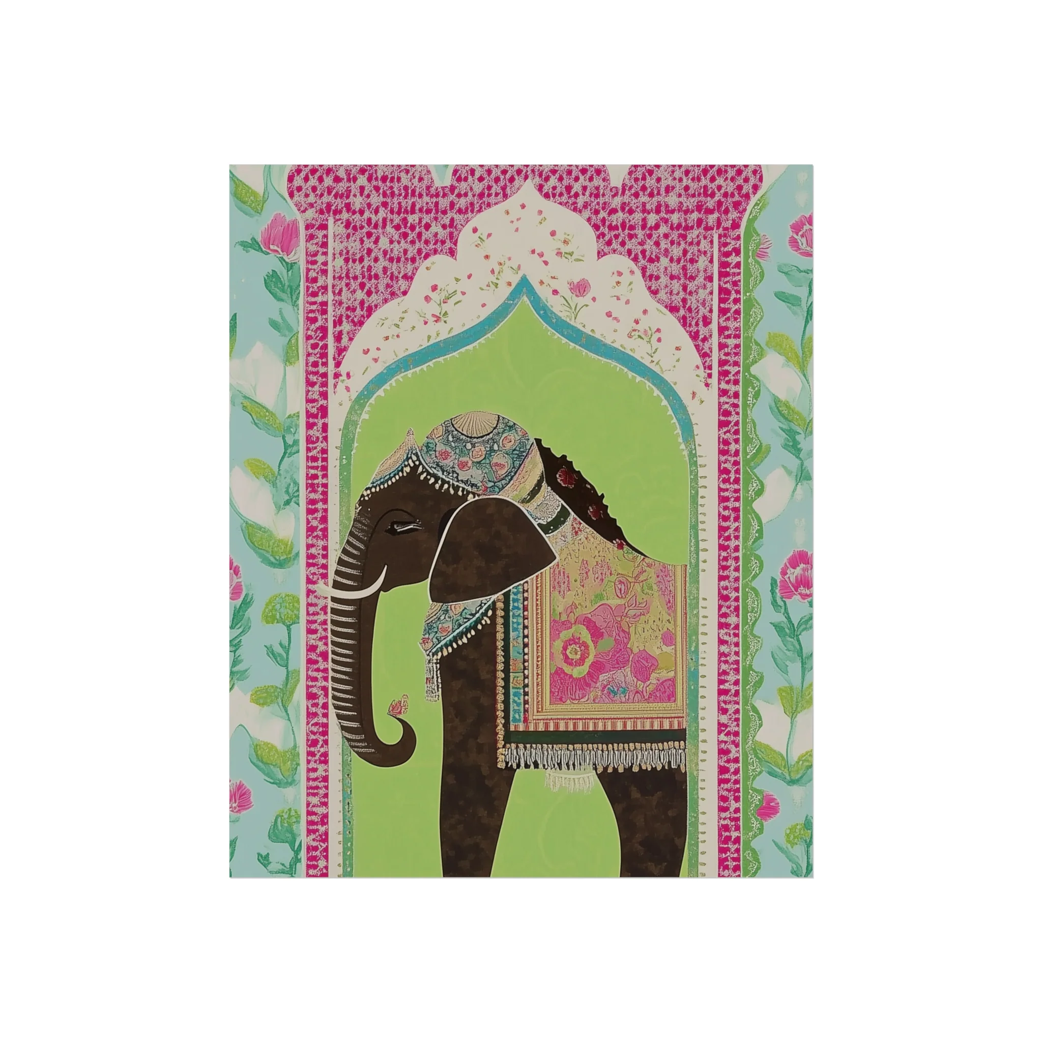 Regal Elephant Garden Fine Art Poster - Image 3