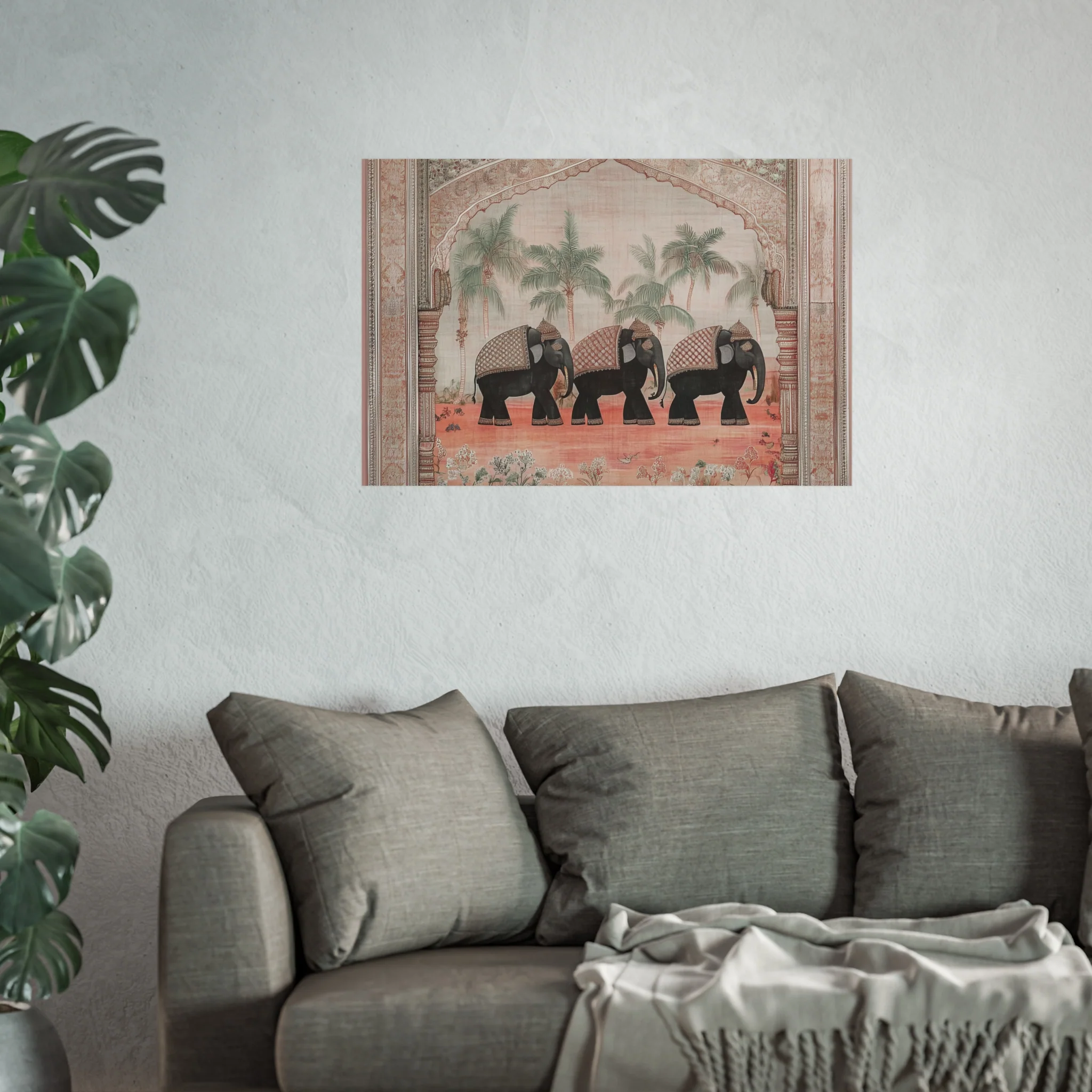 Regal Elephant Procession Fine Art Poster - Image 43