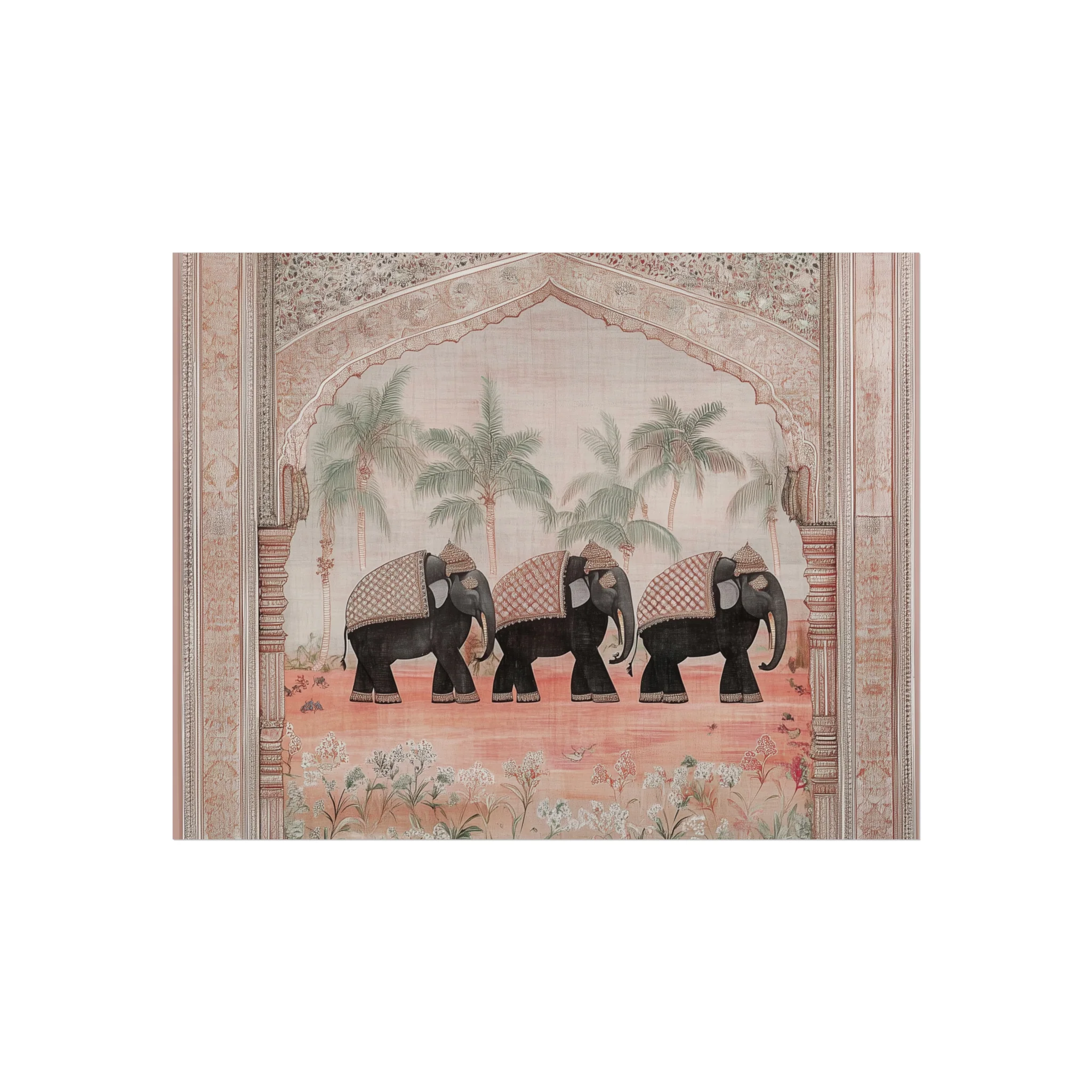 Regal Elephant Procession Fine Art Poster - Image 8