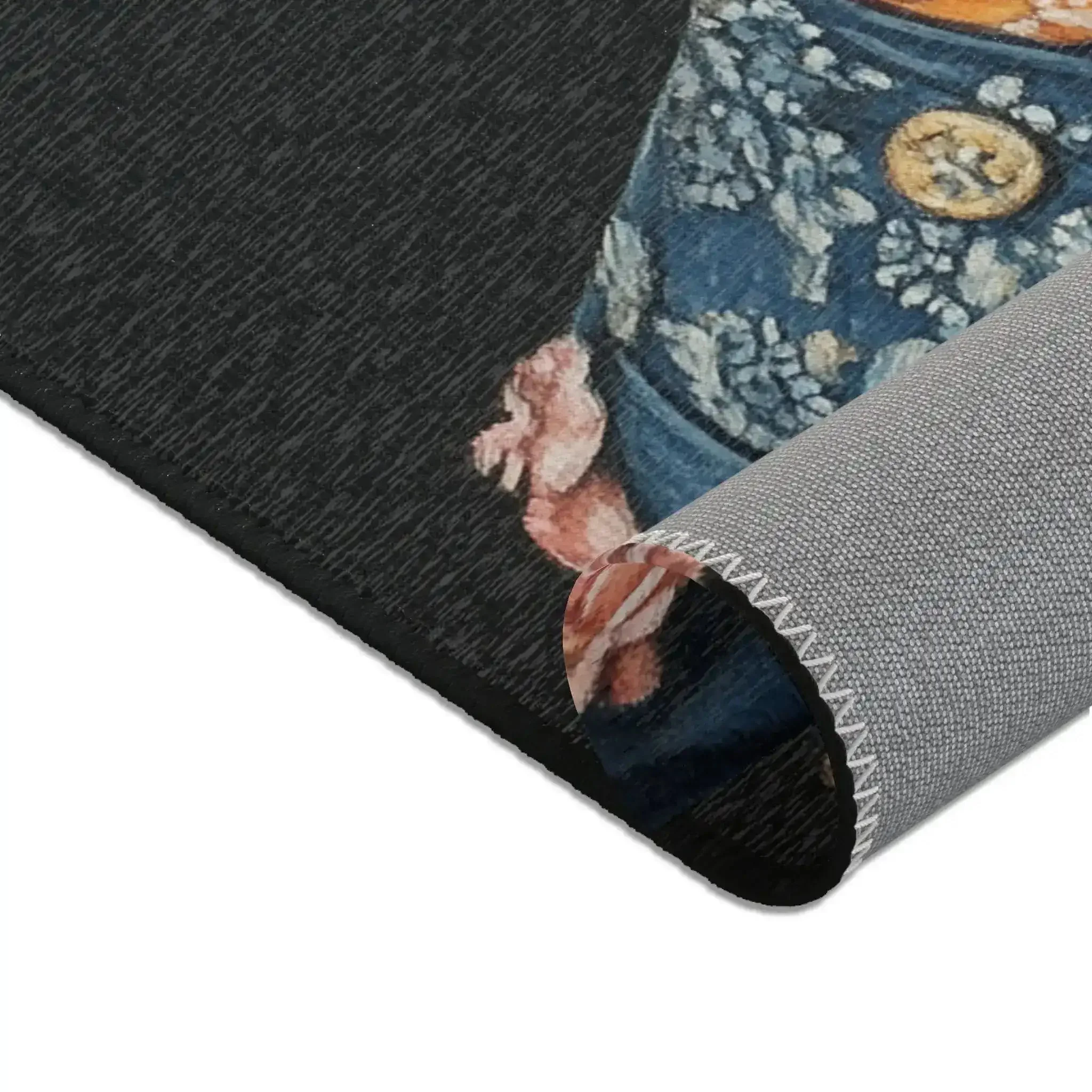 Regal Renaissance Pup Couture Dog Art Accent Rug - Image 4
