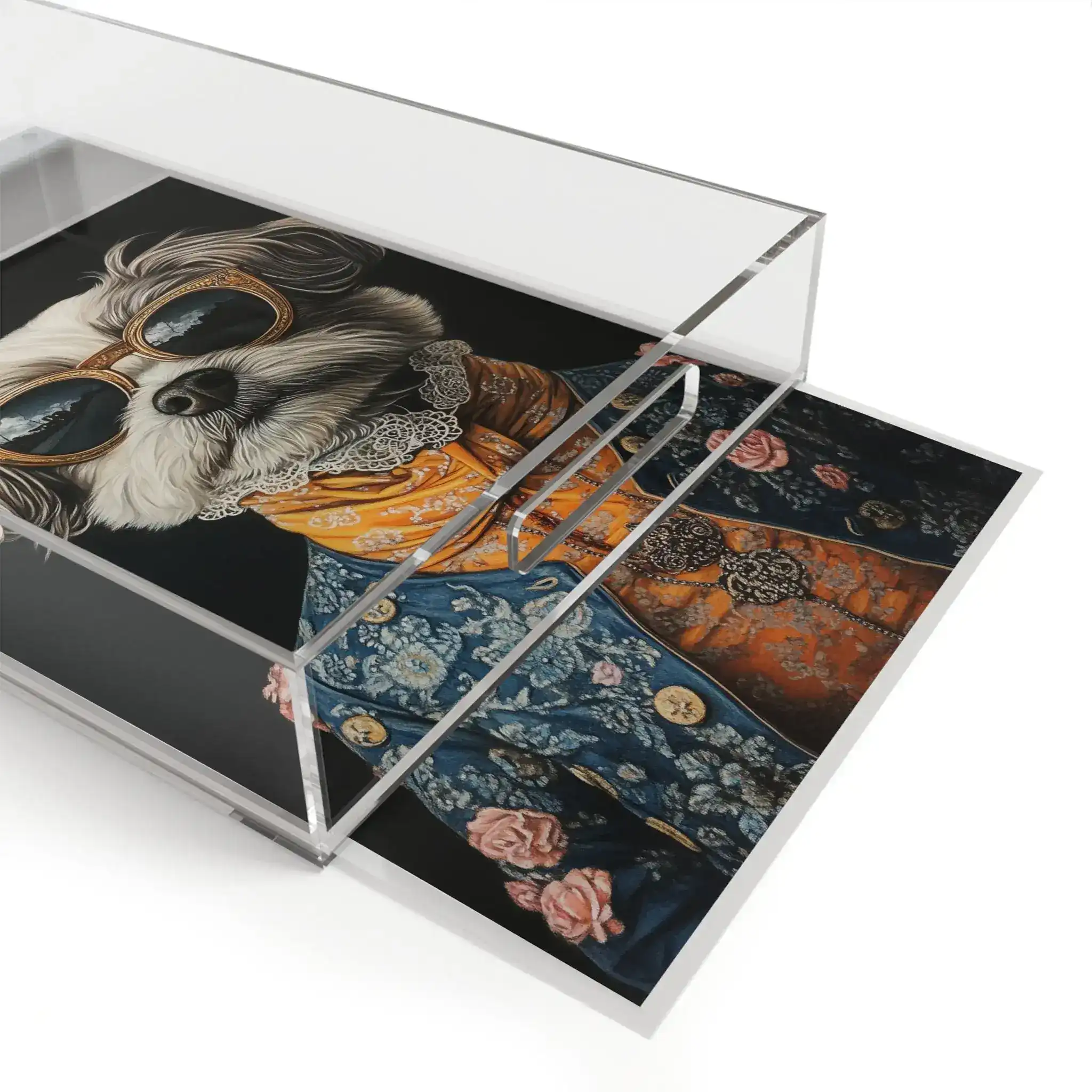 Regal Renaissance Pup Couture Dog Art Serving Tray - Image 4