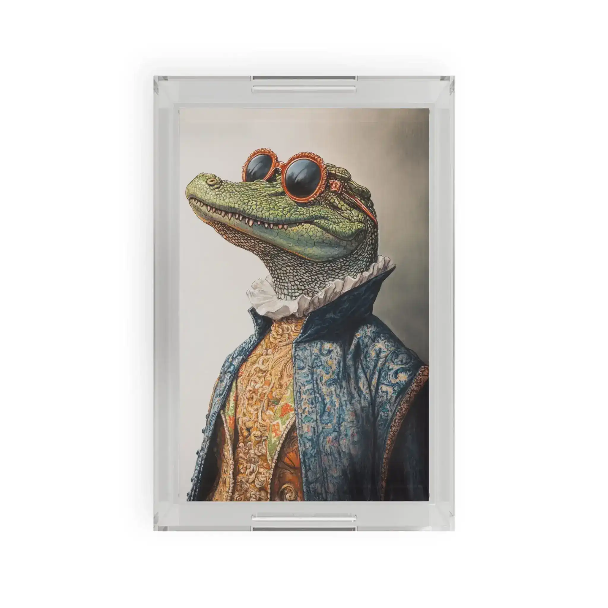 Regal Reptile Renaissance Serving Tray – Couture Croc Vibes