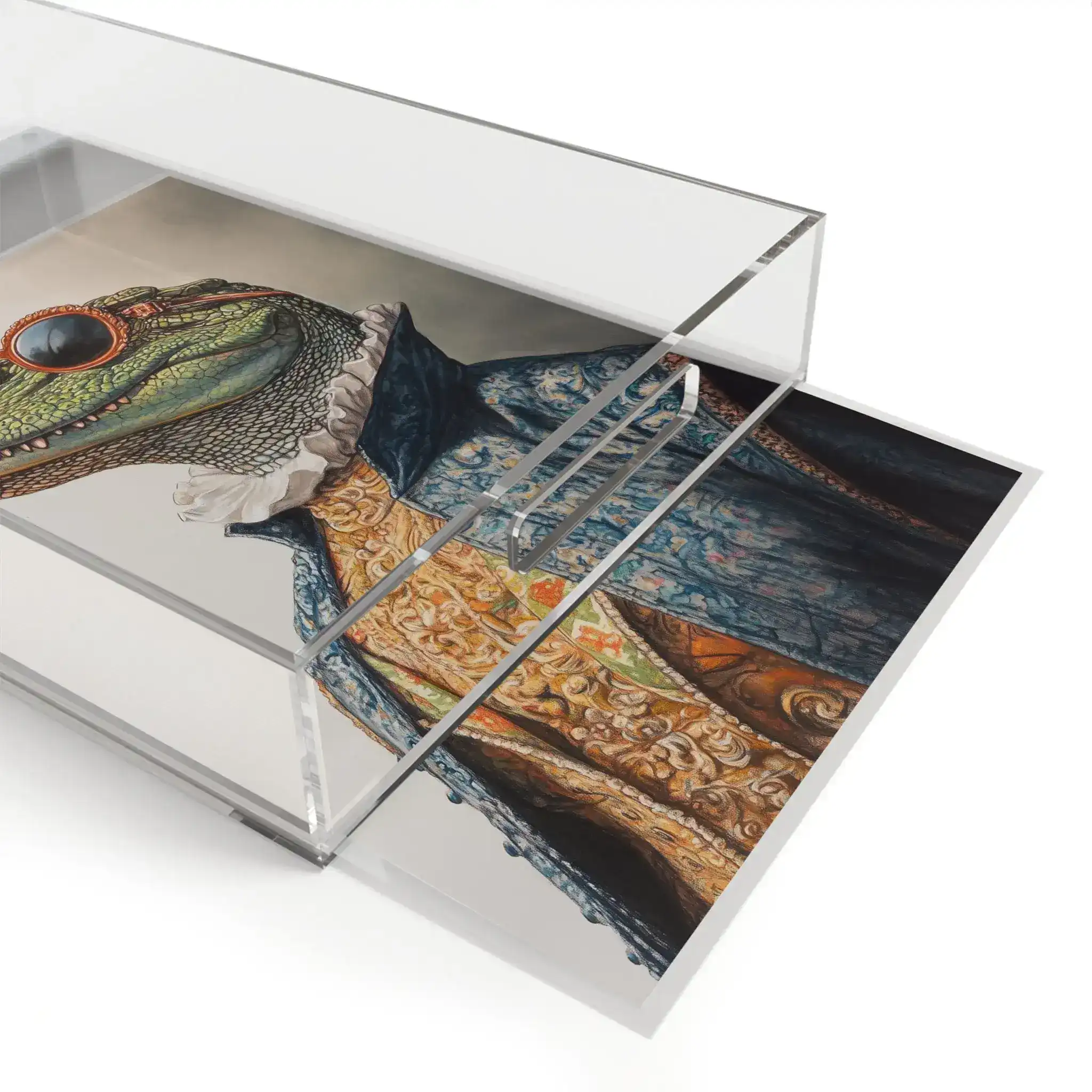 Regal Reptile Renaissance Serving Tray – Couture Croc Vibes - Image 4
