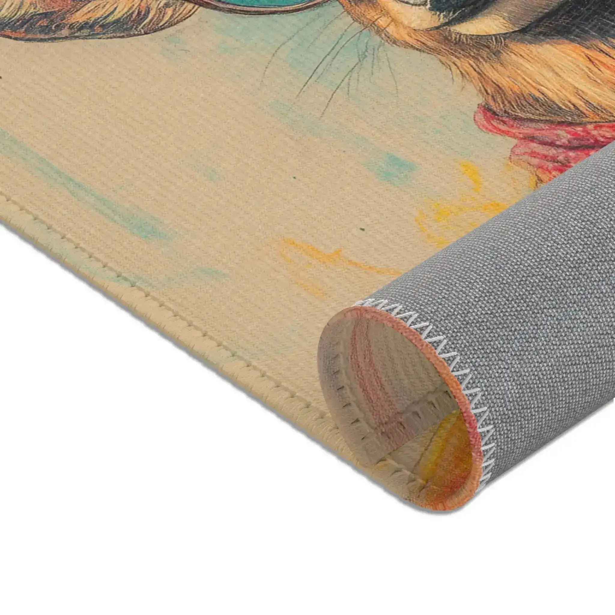 Regal Stag in Couture – Vintage Chic Accent Rug - Image 7