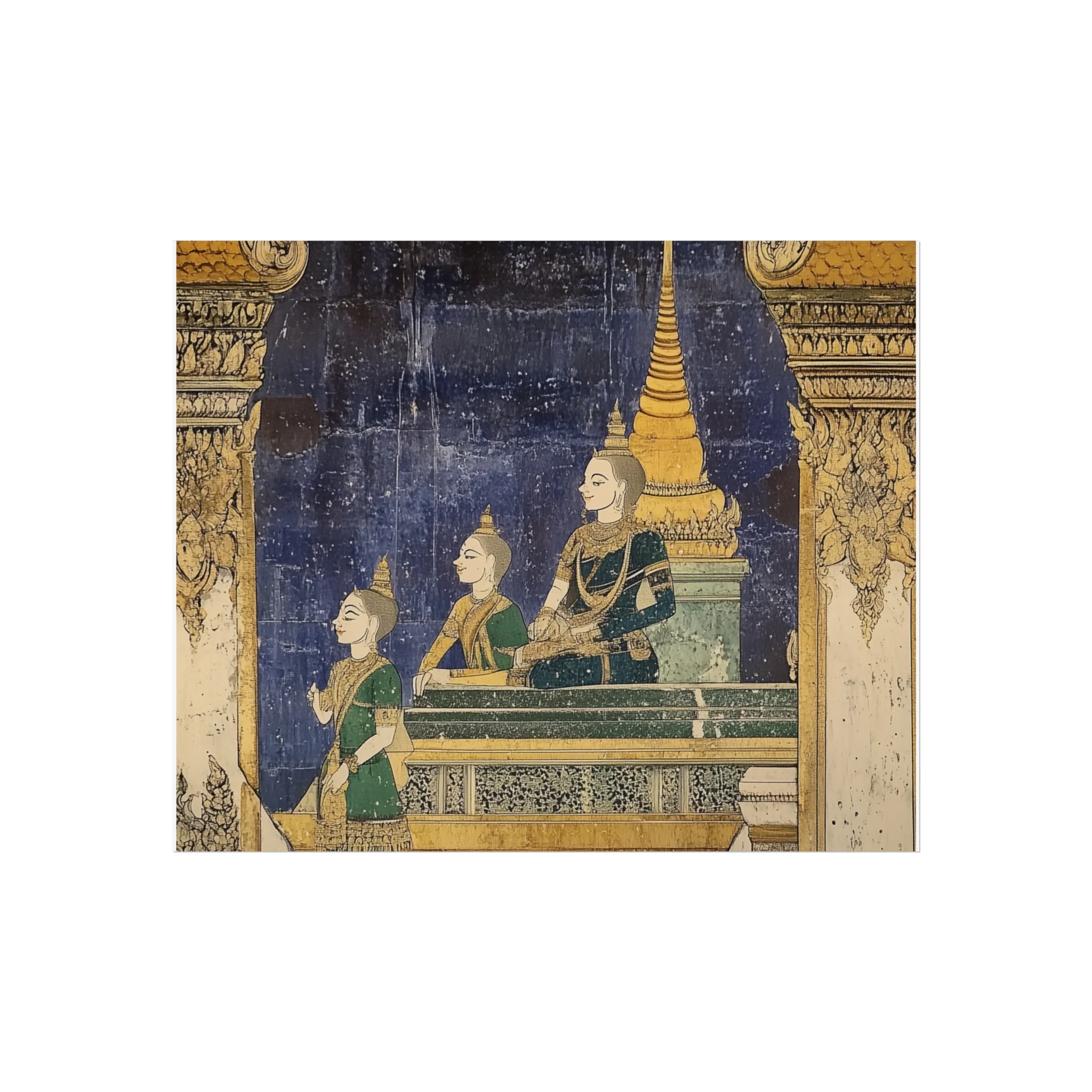 Regal Thai Mural Fine Art Poster - Image 3
