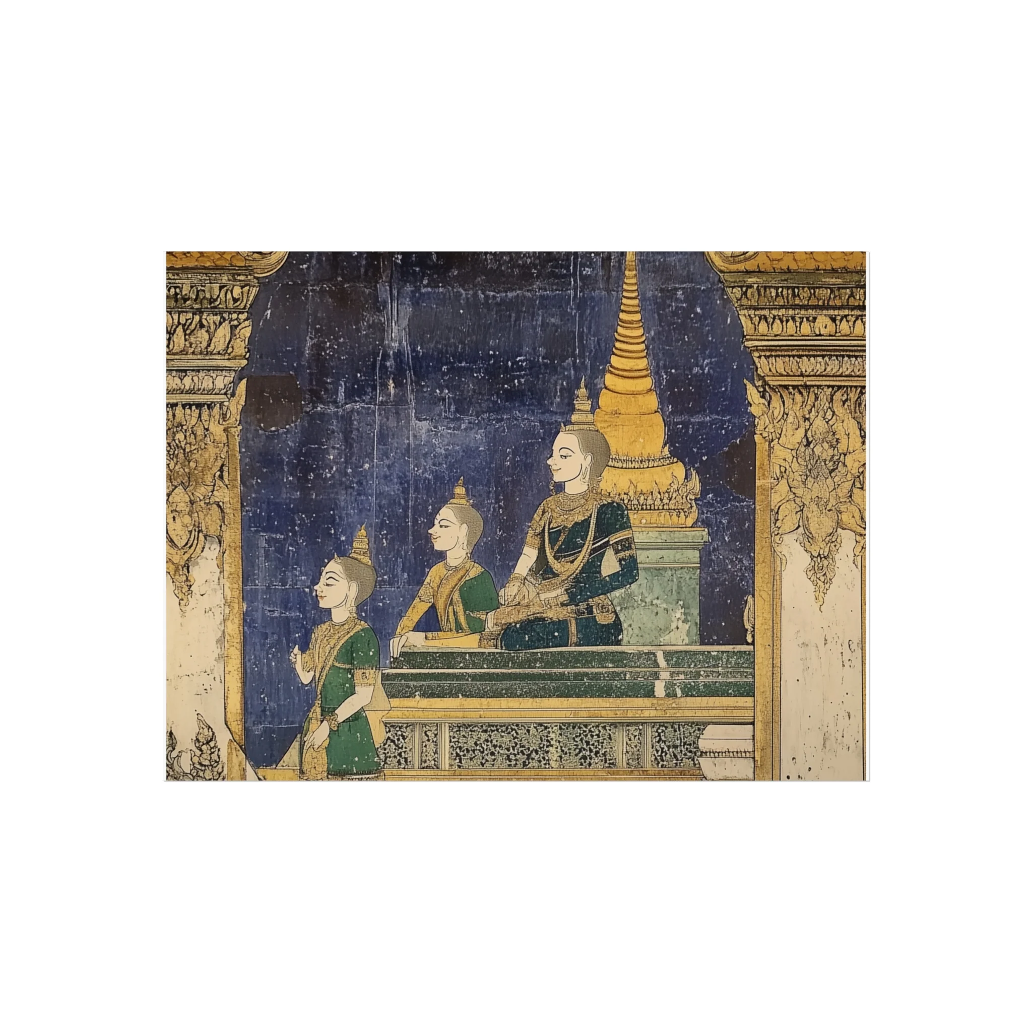 Regal Thai Mural Fine Art Poster - Image 5