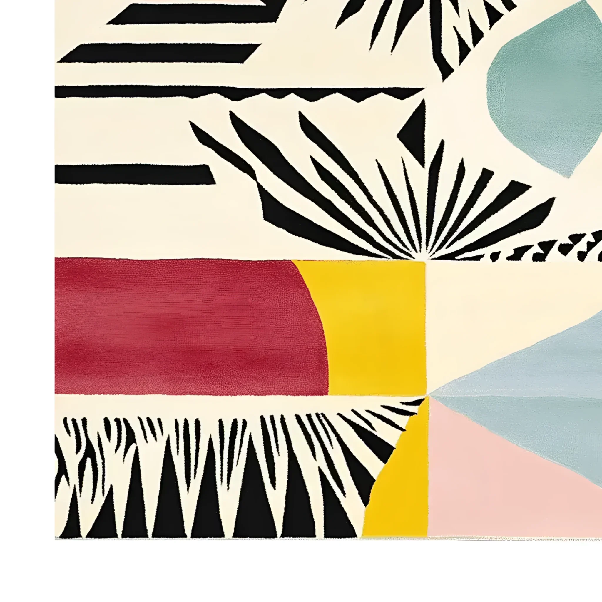 Retro Glitch Hand Tufted Rug - Image 5