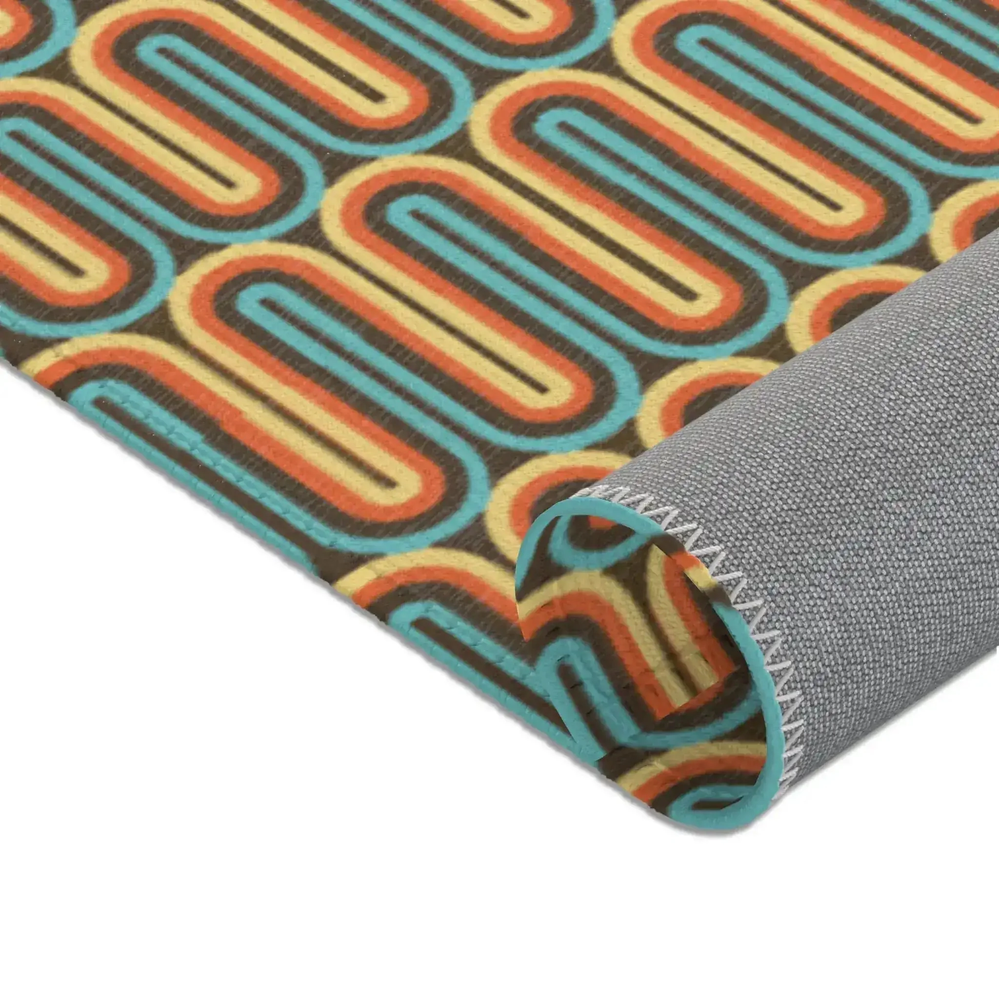 Retro Sunset Waves Accent Rug - Image 7