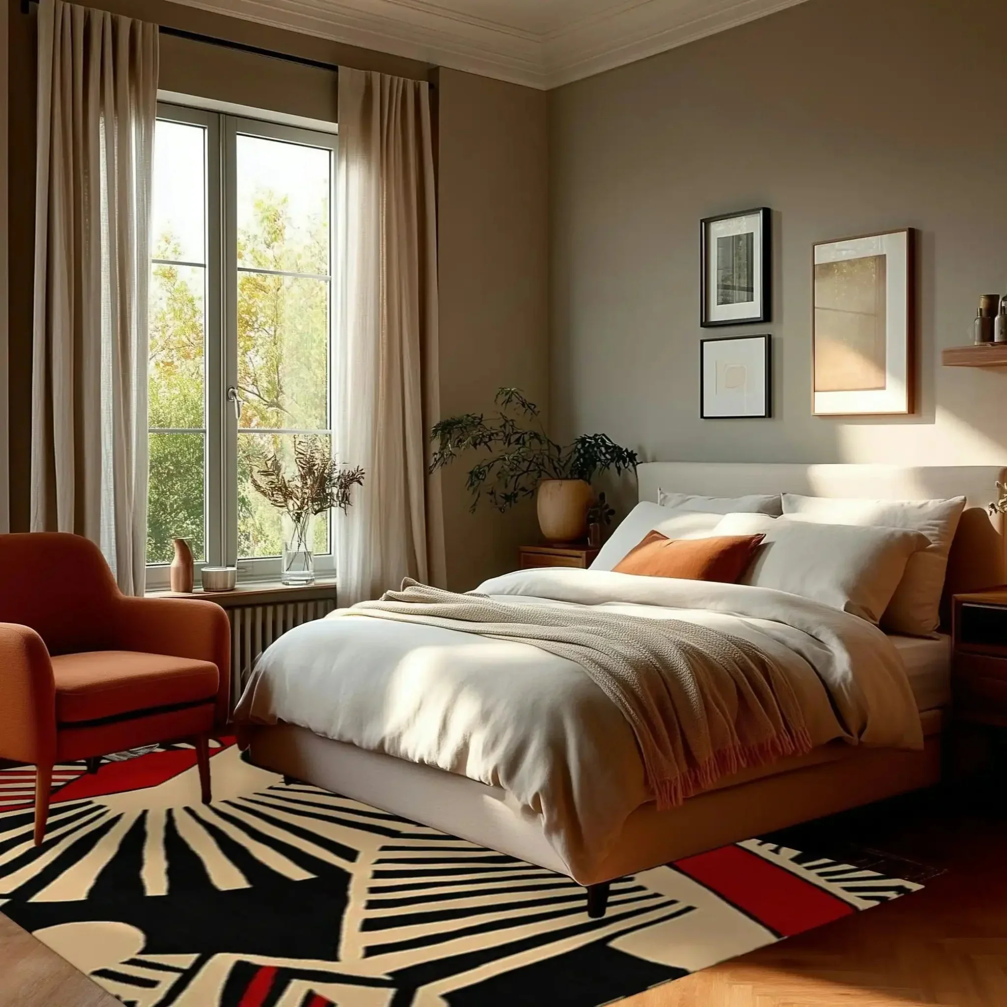 Rhythmic Rays Hand Tufted Rug - Image 2