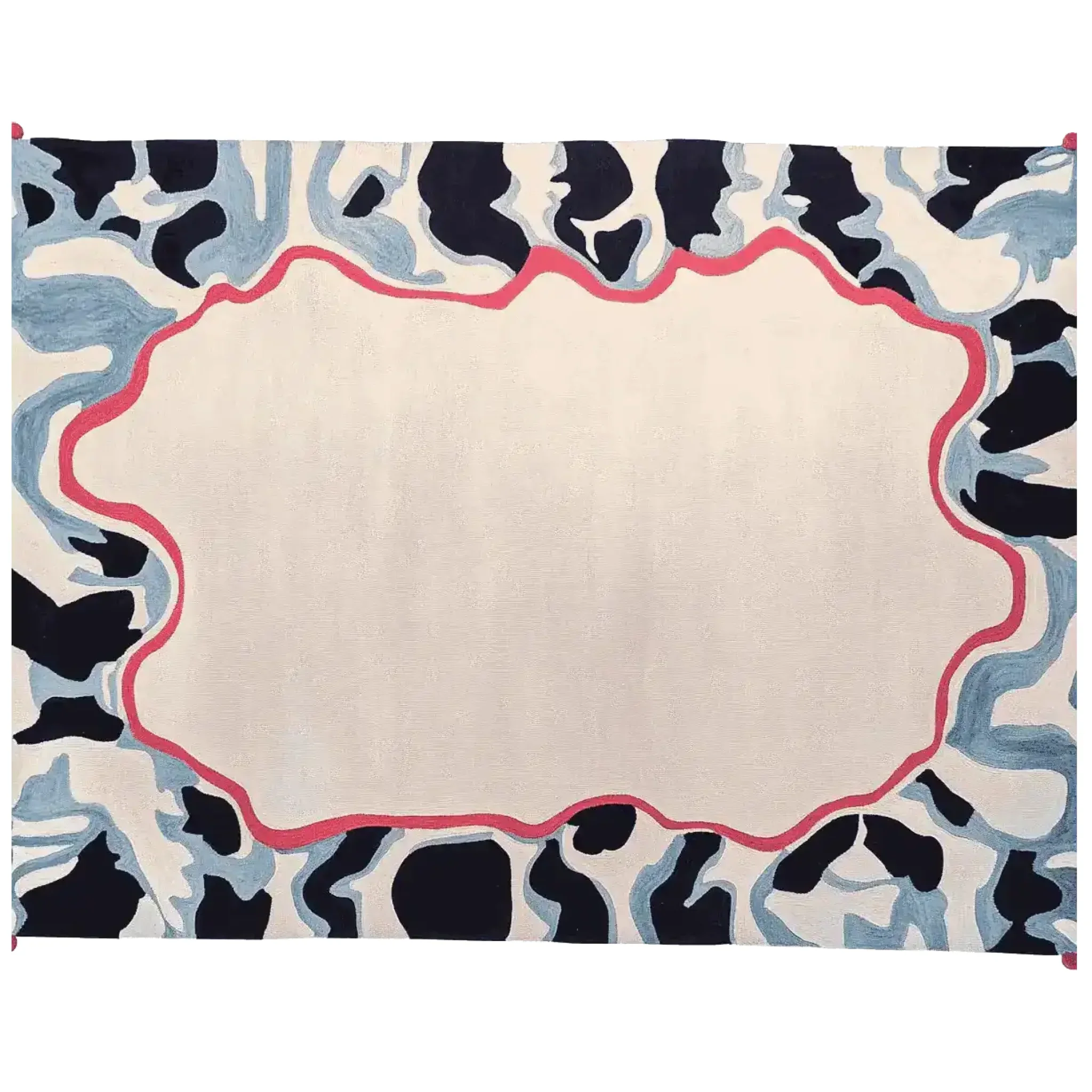 Ripple Memory Frame Hand Tufted Rug - Image 3