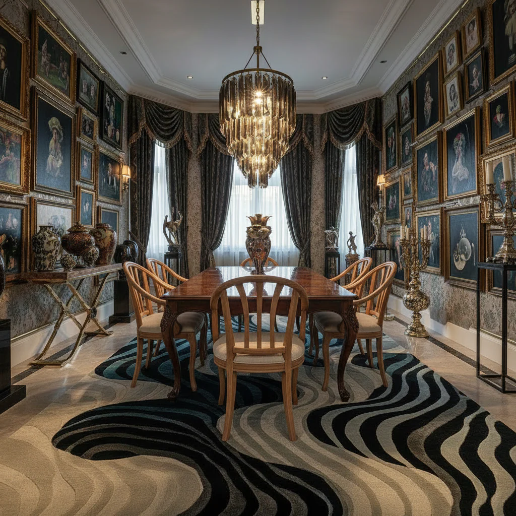 Rippling Tides Hand Tufted Rug - Image 2