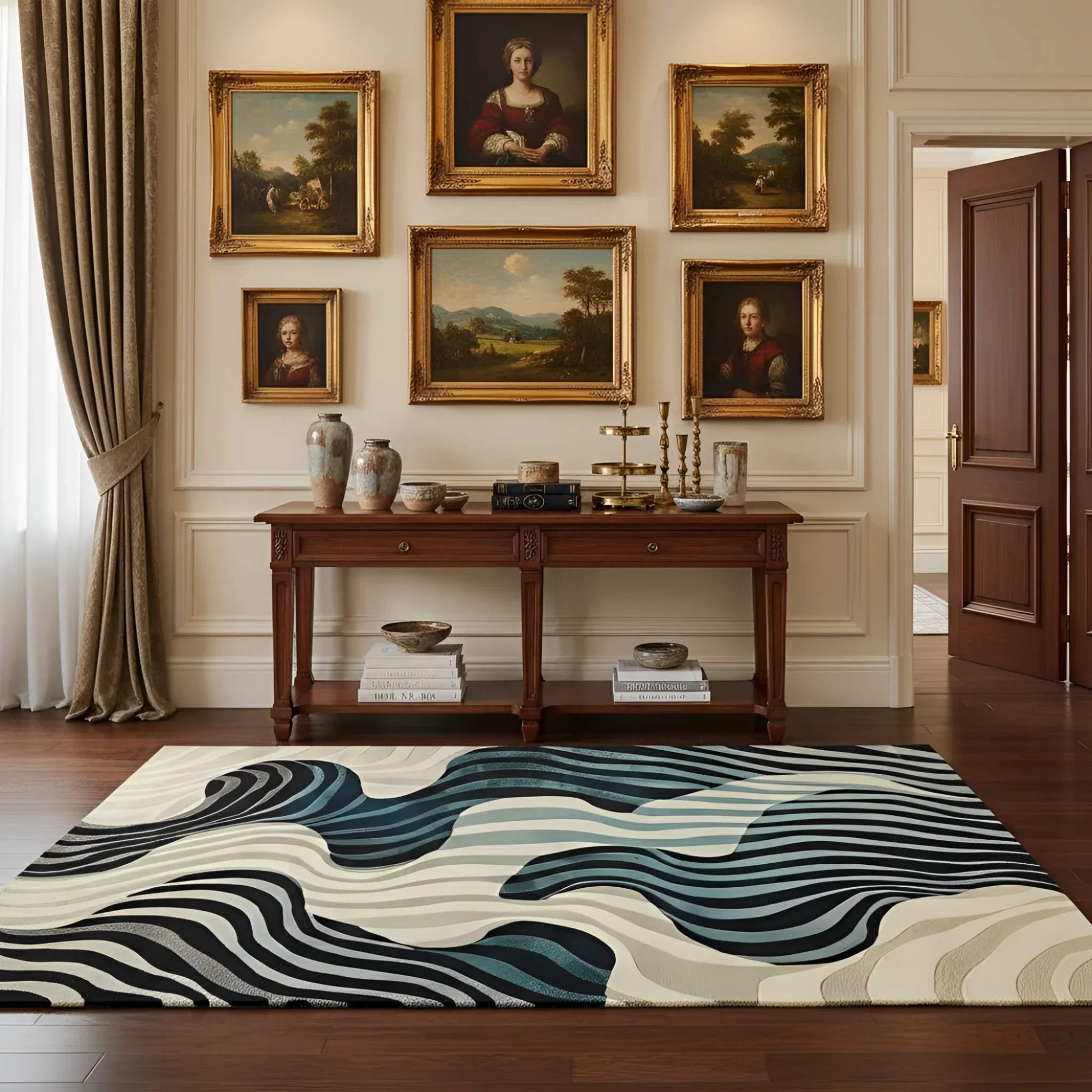 Rippling Tides Hand Tufted Rug - Image 3