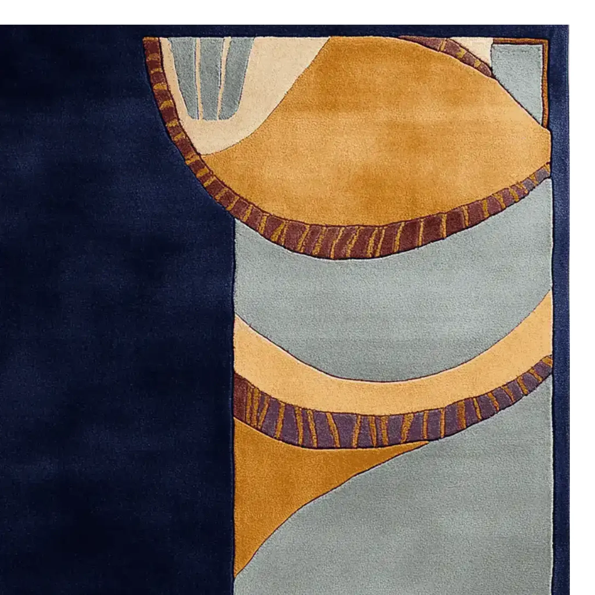 Riverbend Earth Form Hand Tufted Rug - Image 3