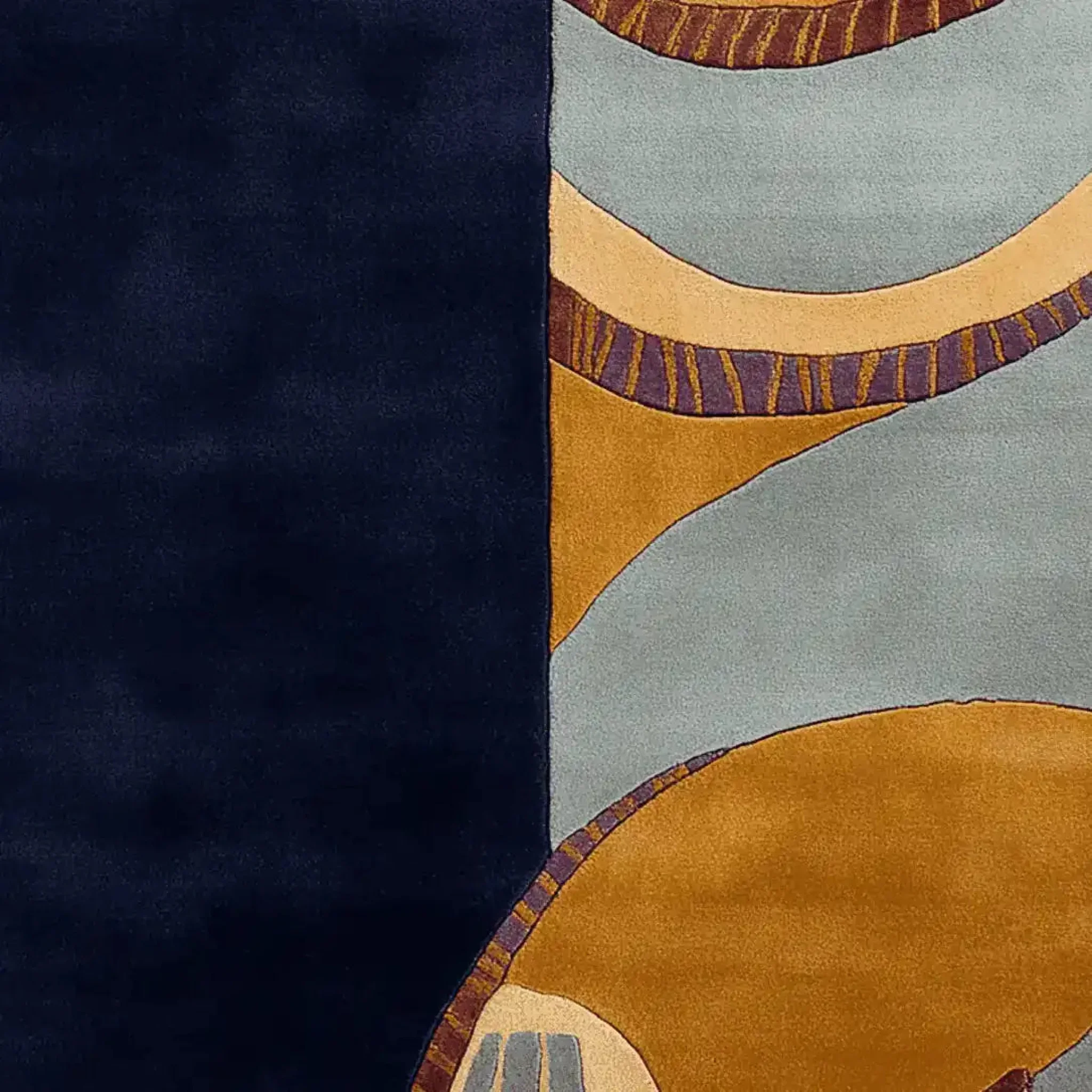 Riverbend Earth Form Hand Tufted Rug - Image 4