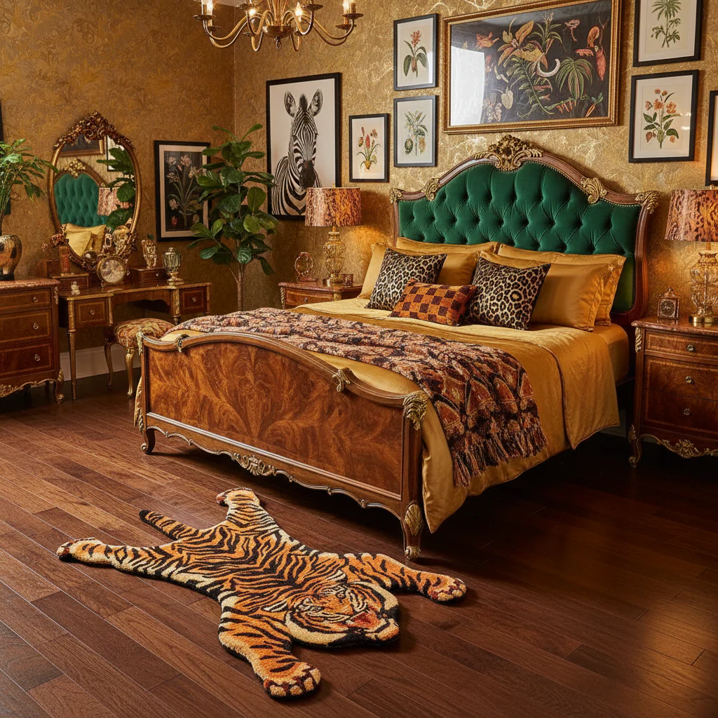 Roaring Tiger Hand-Tufted Wool Accent Rug - Image 2