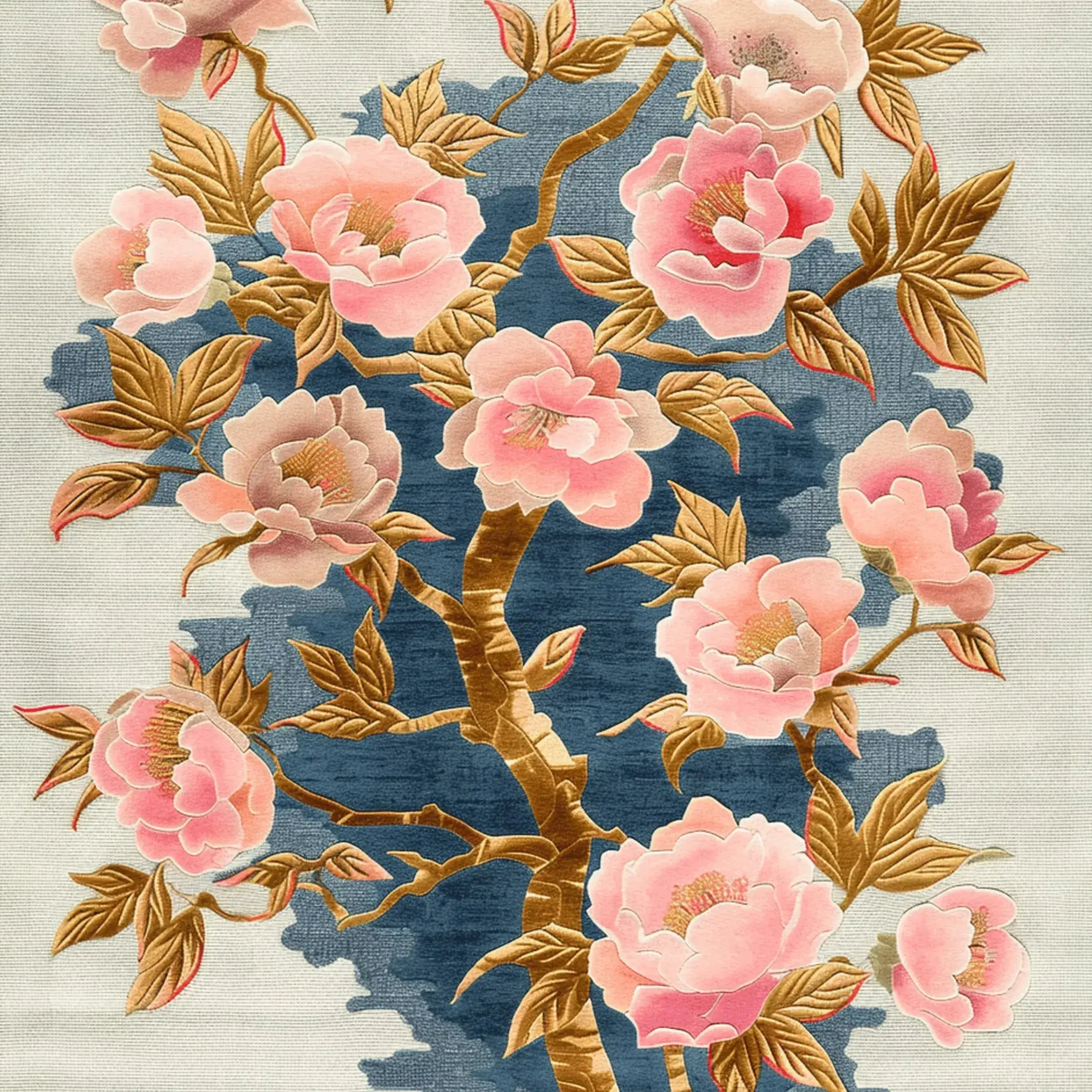 Rose Gold Bloom Hand Tufted Rug - Image 3