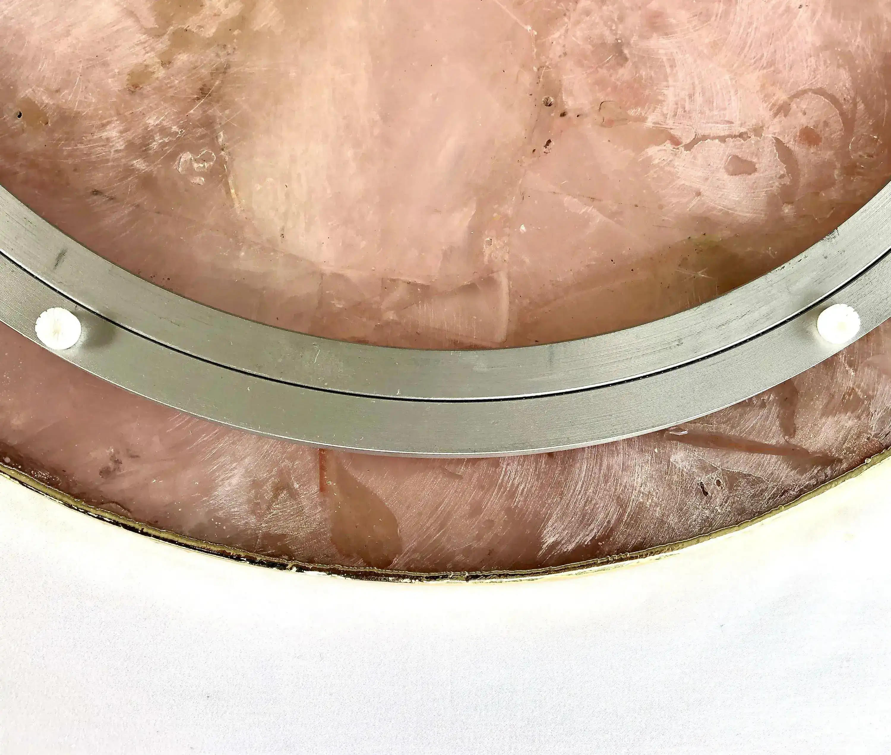Rose Quartz Agate Countertop Lazy Susan Centerpiece - Image 6