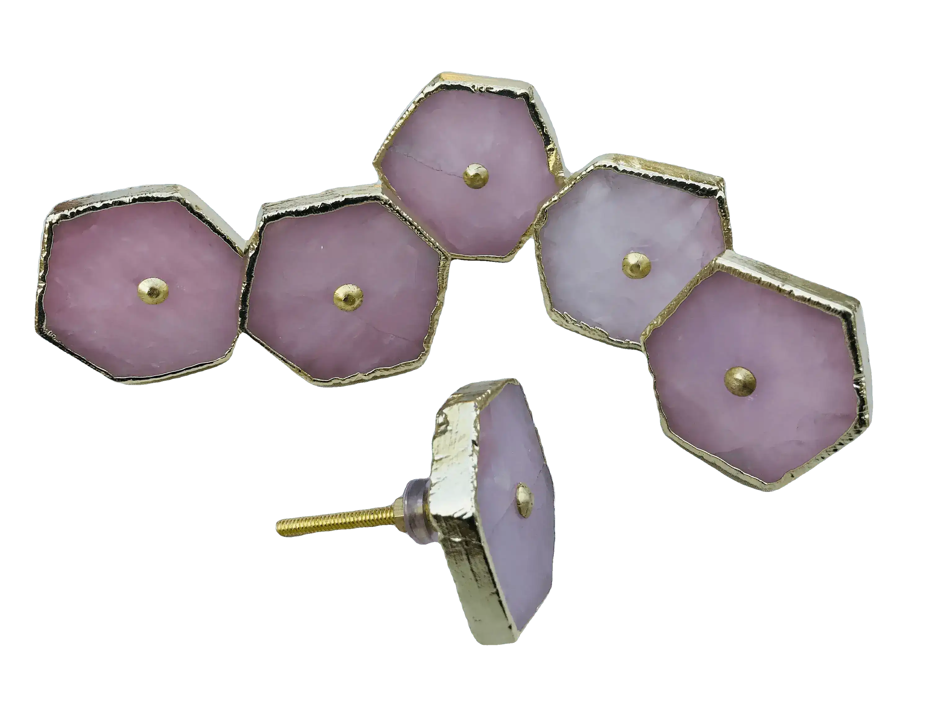 Rose Quartz Cabinet Door Pull Handle - Set of 6 - Image 6