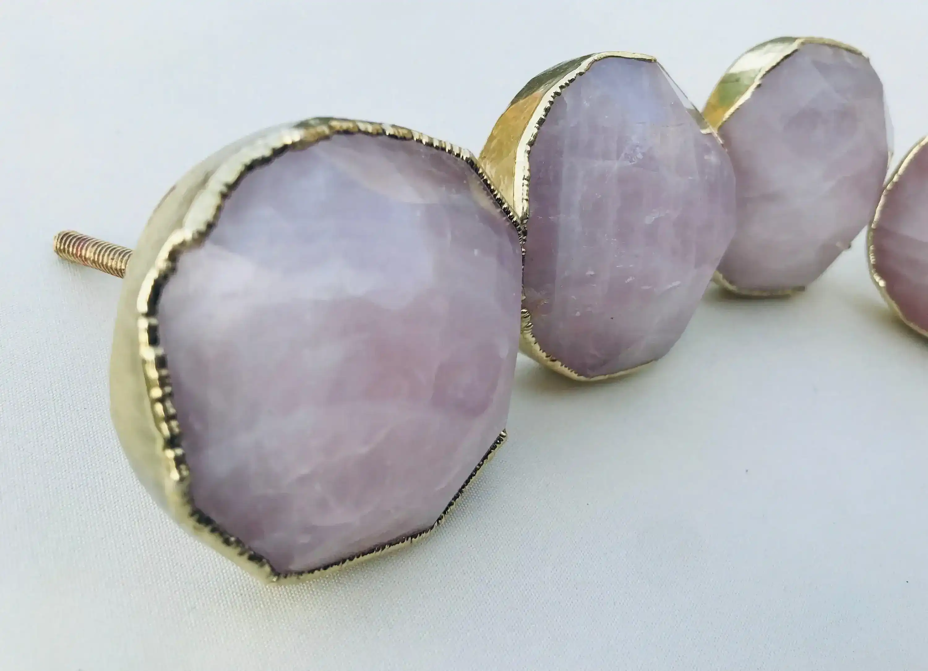 Rose Quartz Classic Dresser Cabinet Handle Knobs - Set of 4 - Image 4