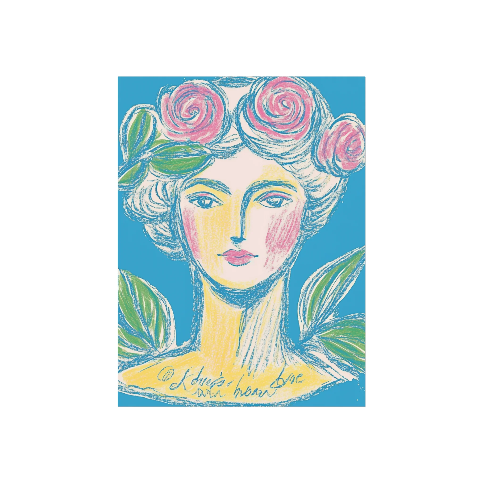 Rosette Muse - Feminine Vintage-Inspired Fine Art Poster - Image 10