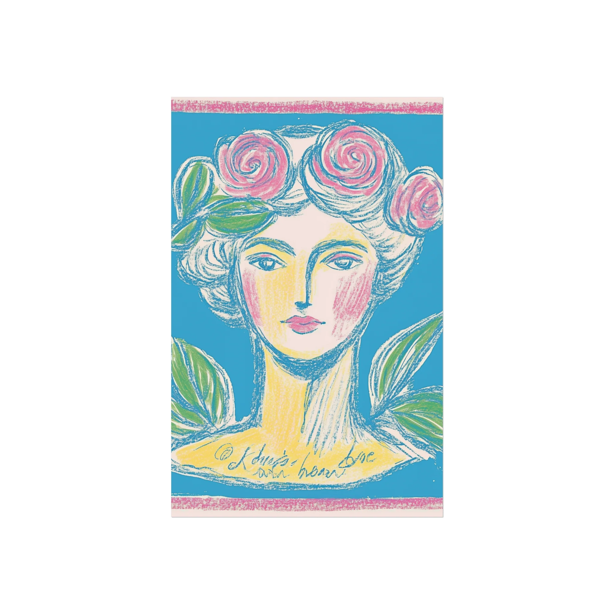 Rosette Muse - Feminine Vintage-Inspired Fine Art Poster - Image 12