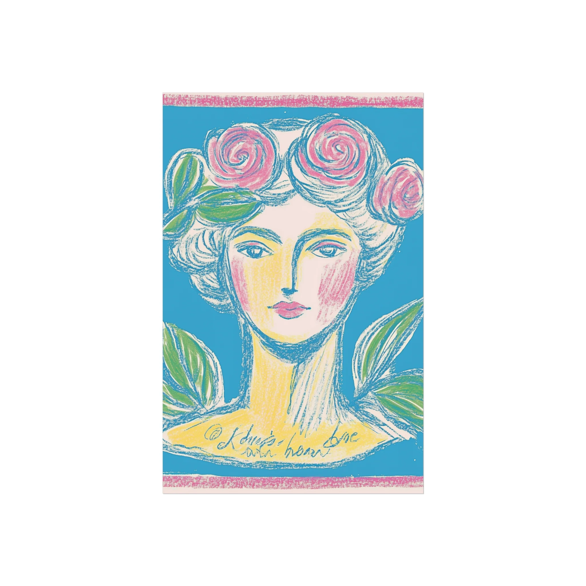 Rosette Muse - Feminine Vintage-Inspired Fine Art Poster - Image 15