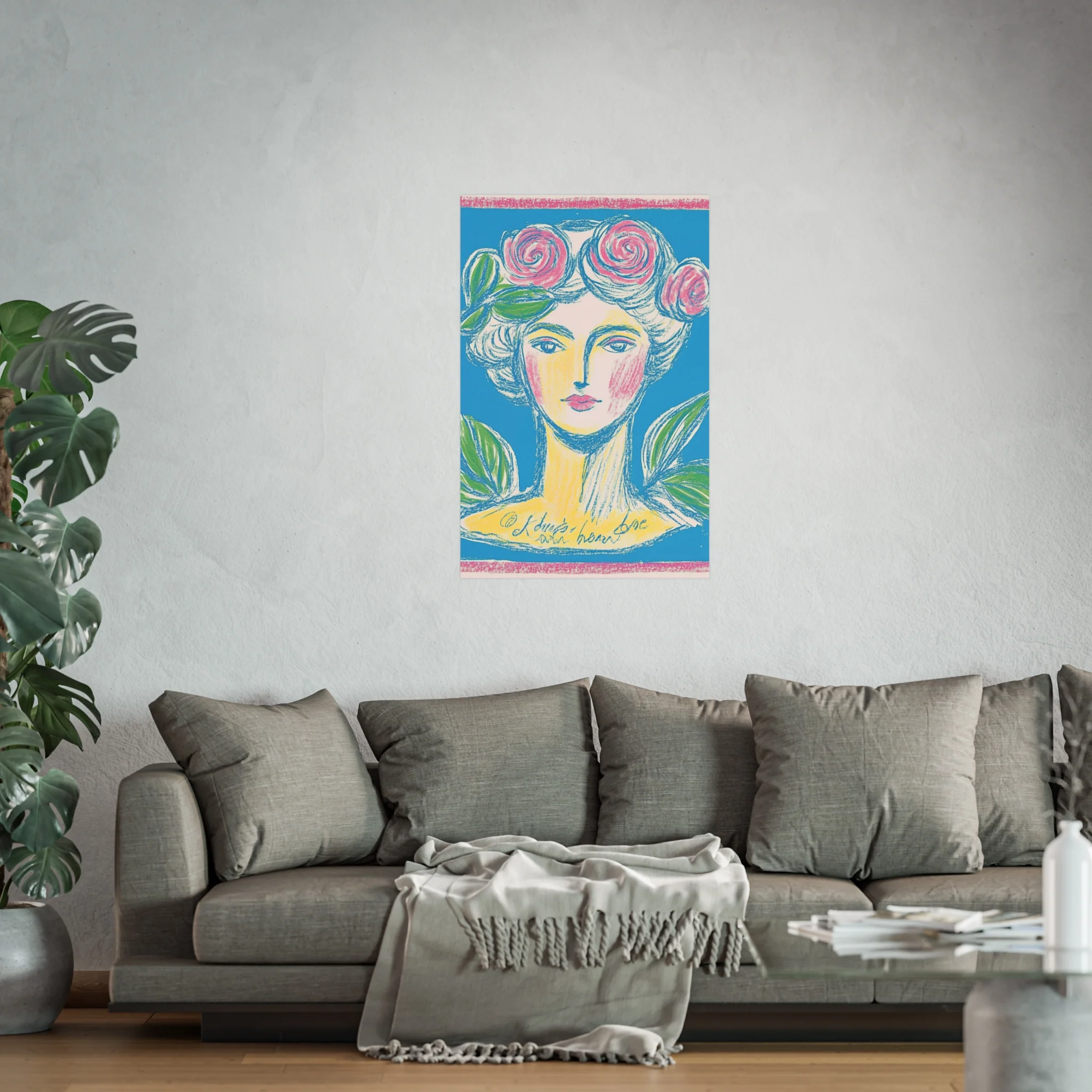Rosette Muse - Feminine Vintage-Inspired Fine Art Poster - Image 45