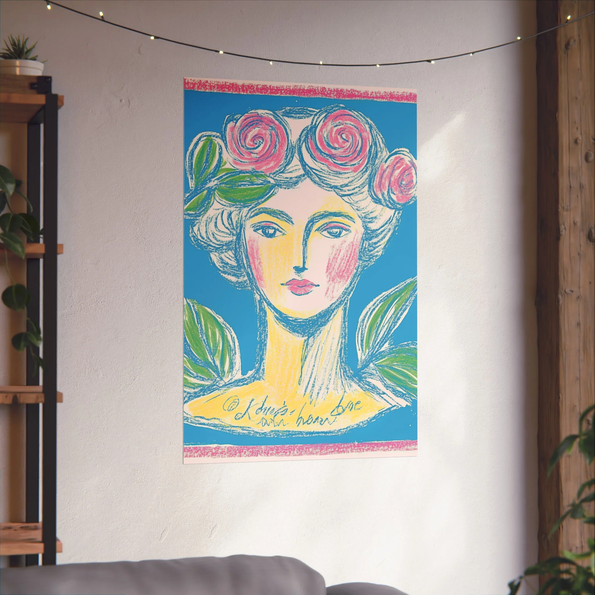 Rosette Muse - Feminine Vintage-Inspired Fine Art Poster - Image 46