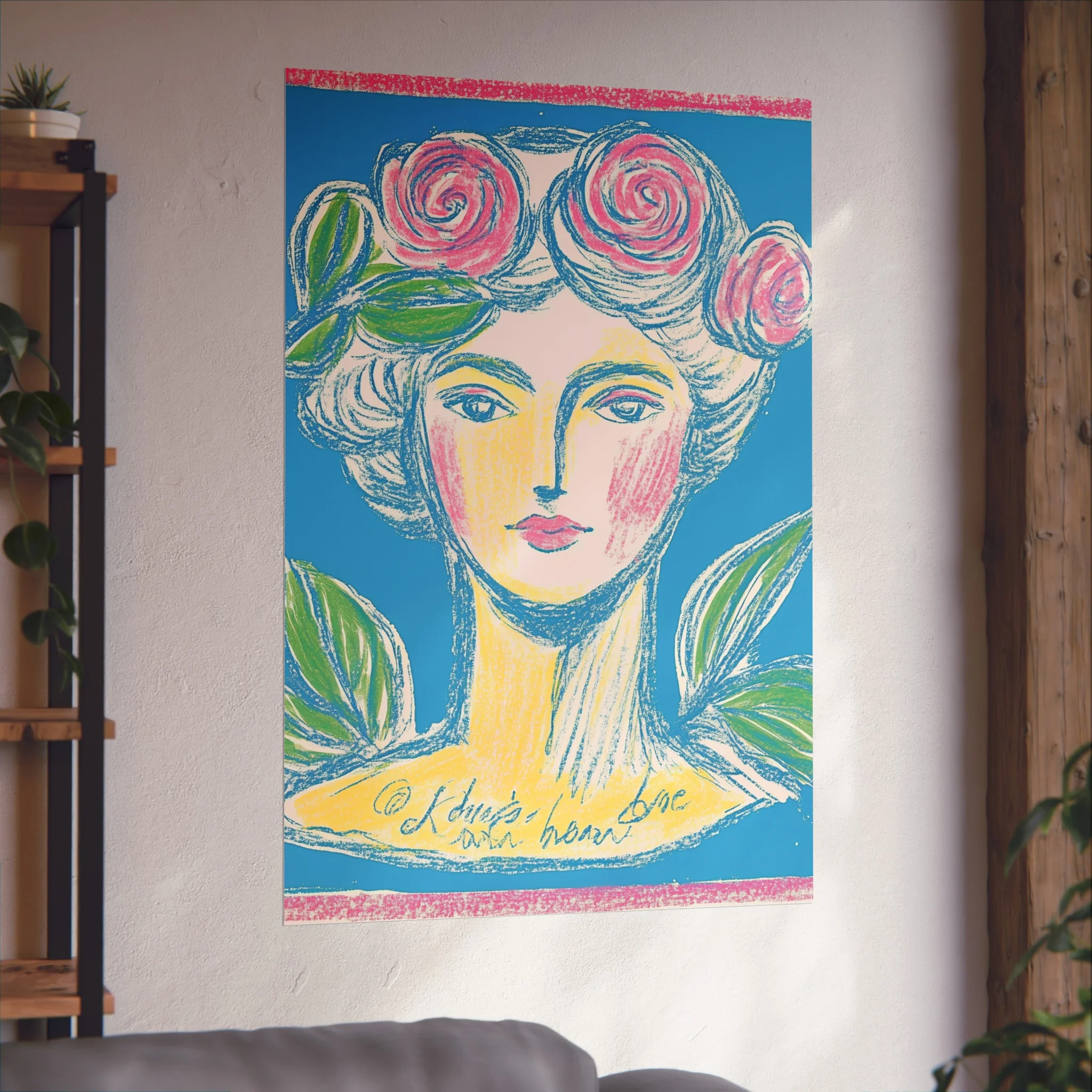 Rosette Muse - Feminine Vintage-Inspired Fine Art Poster - Image 48
