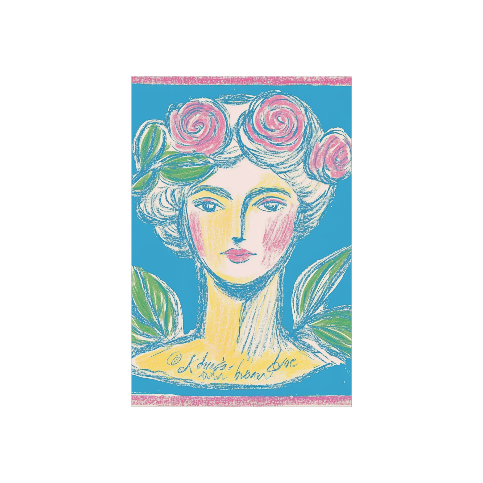 Rosette Muse - Feminine Vintage-Inspired Fine Art Poster - Image 7