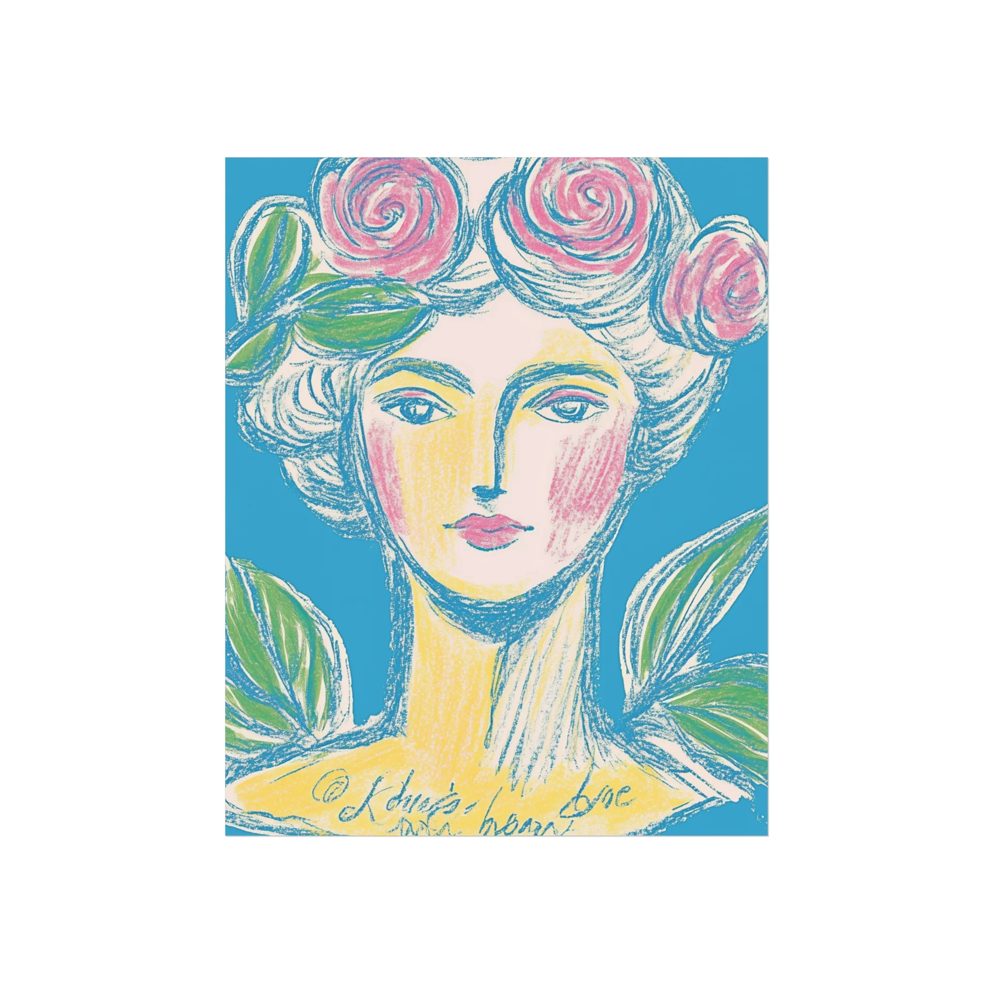 Rosette Muse - Feminine Vintage-Inspired Fine Art Poster - Image 8