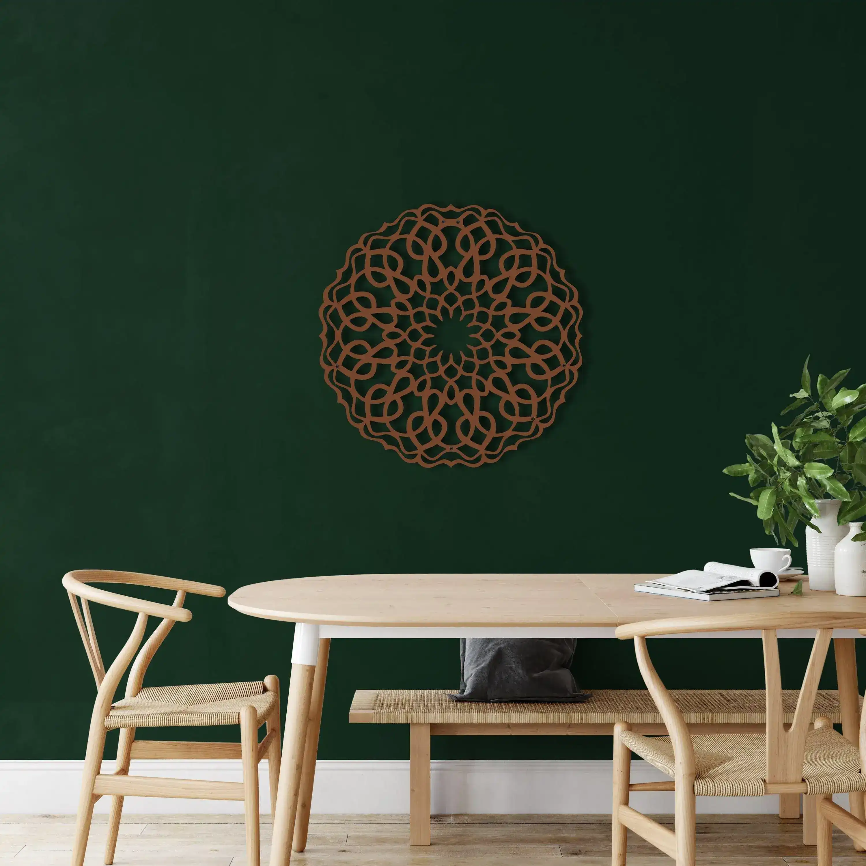 Round Mandala Metal Wall Art - Image 10