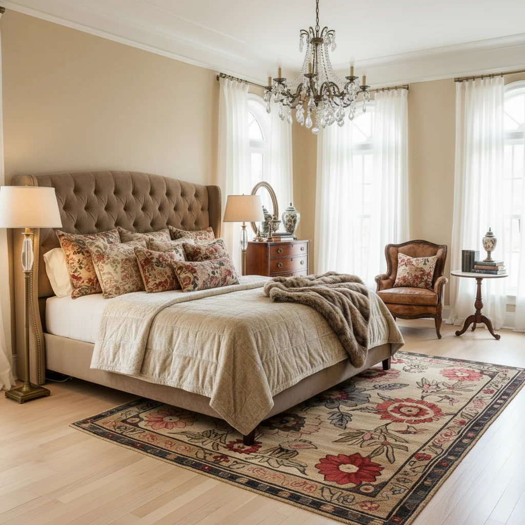 Royal Blossom Hand Tufted Rug - Image 2