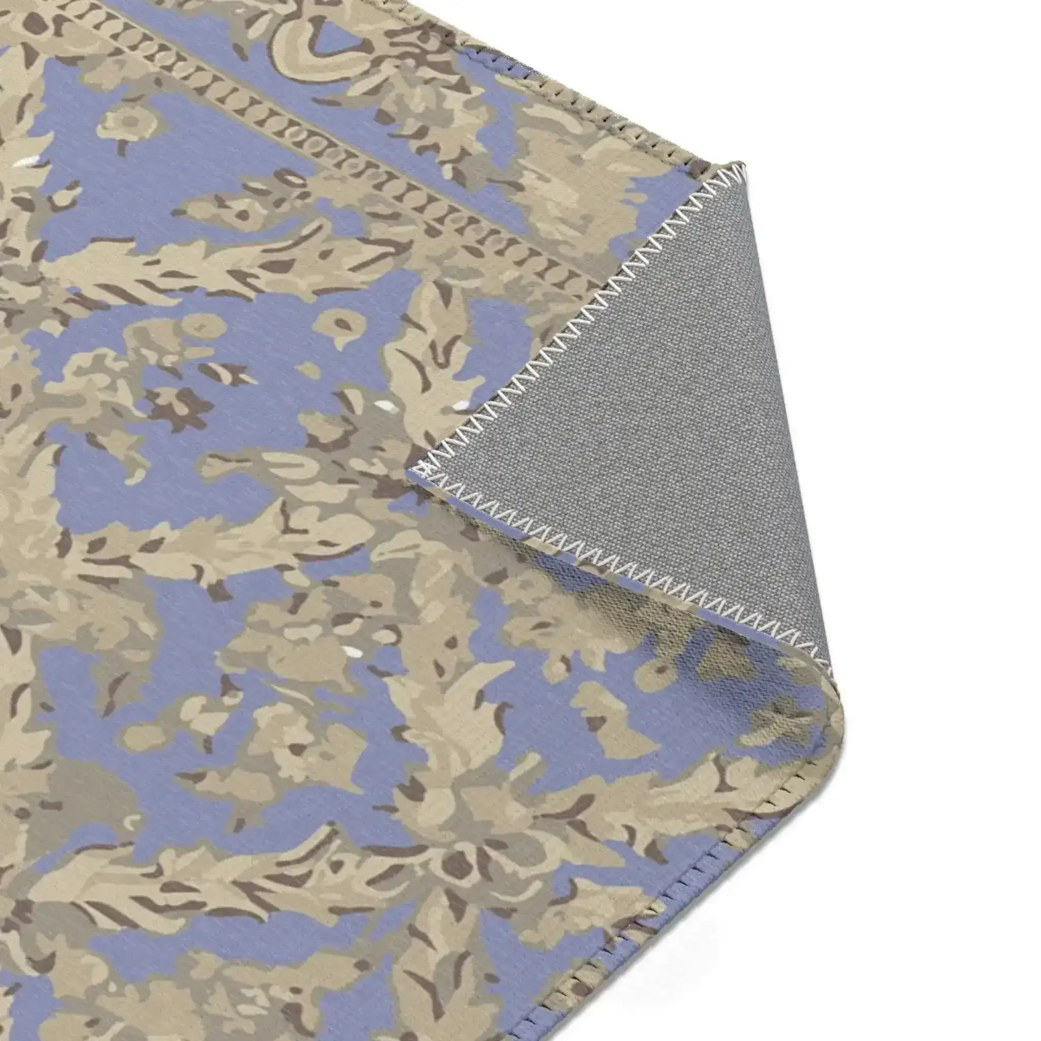 Royal Periwinkle Floral Lattice Accent Rug - Image 5