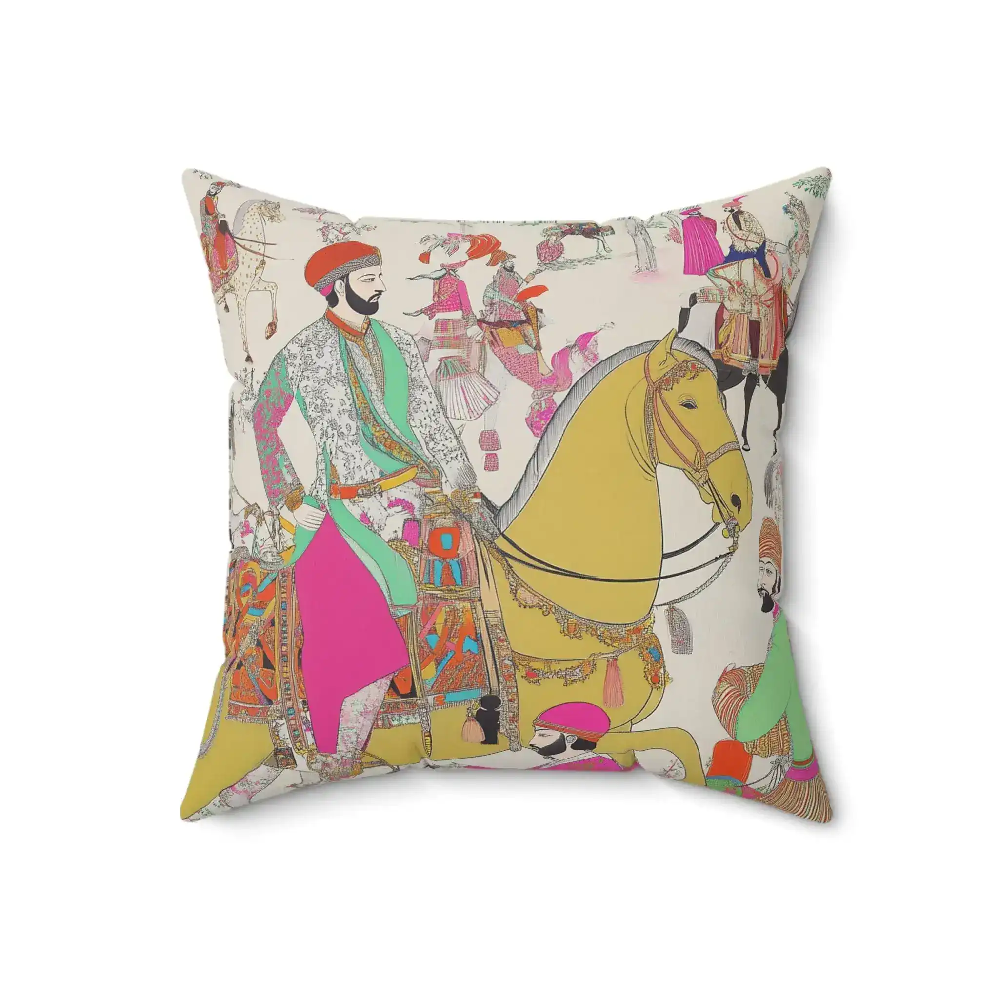 Royal Procession Throw Pillow - Image 4