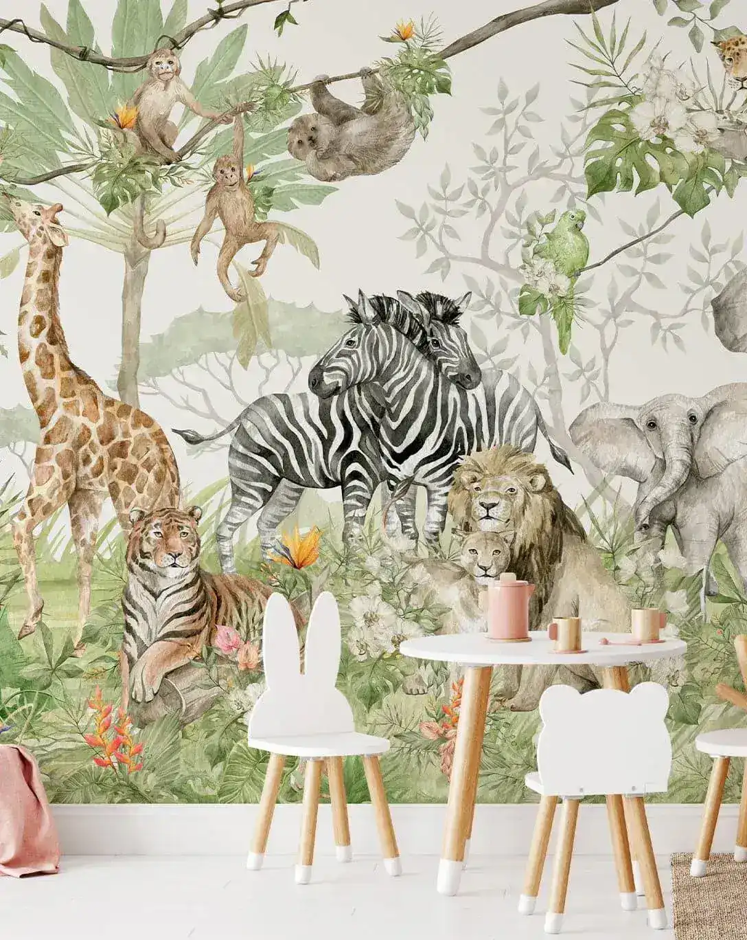 Safari Animal Exotic Jungle Wallpaper