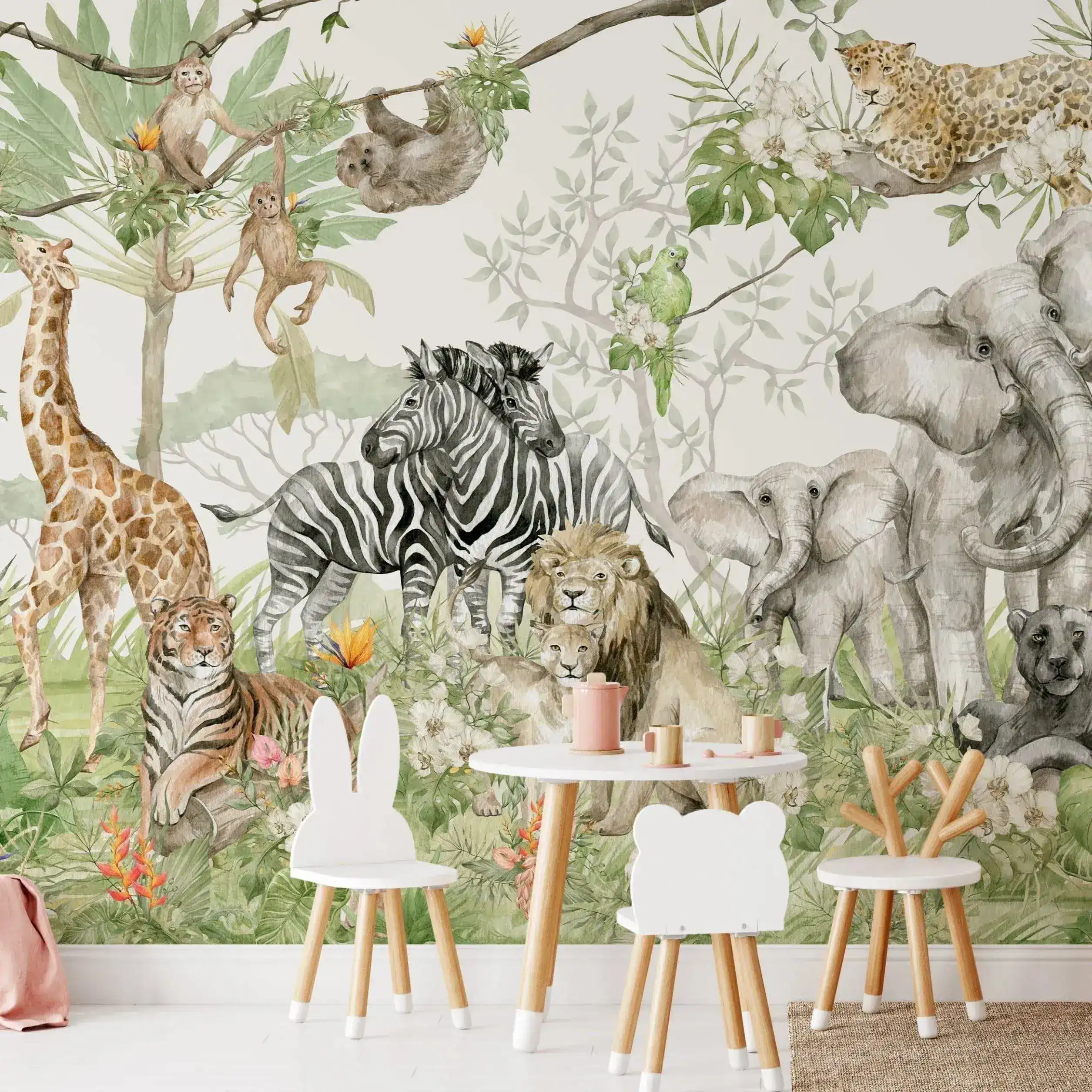 Safari Animal Exotic Jungle Wallpaper - Image 5