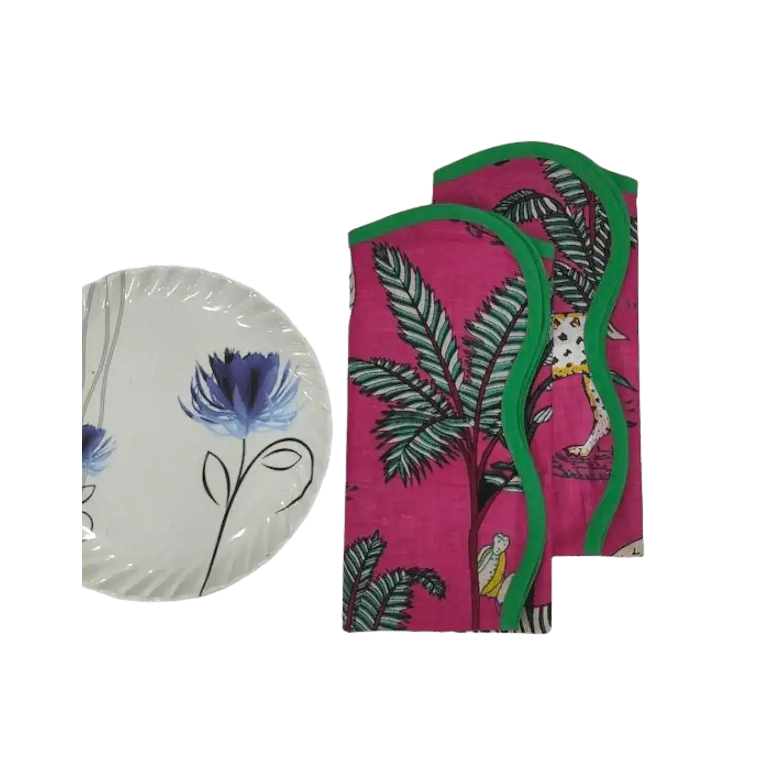 Safari Scalloped Cotton Napkins - Image 8