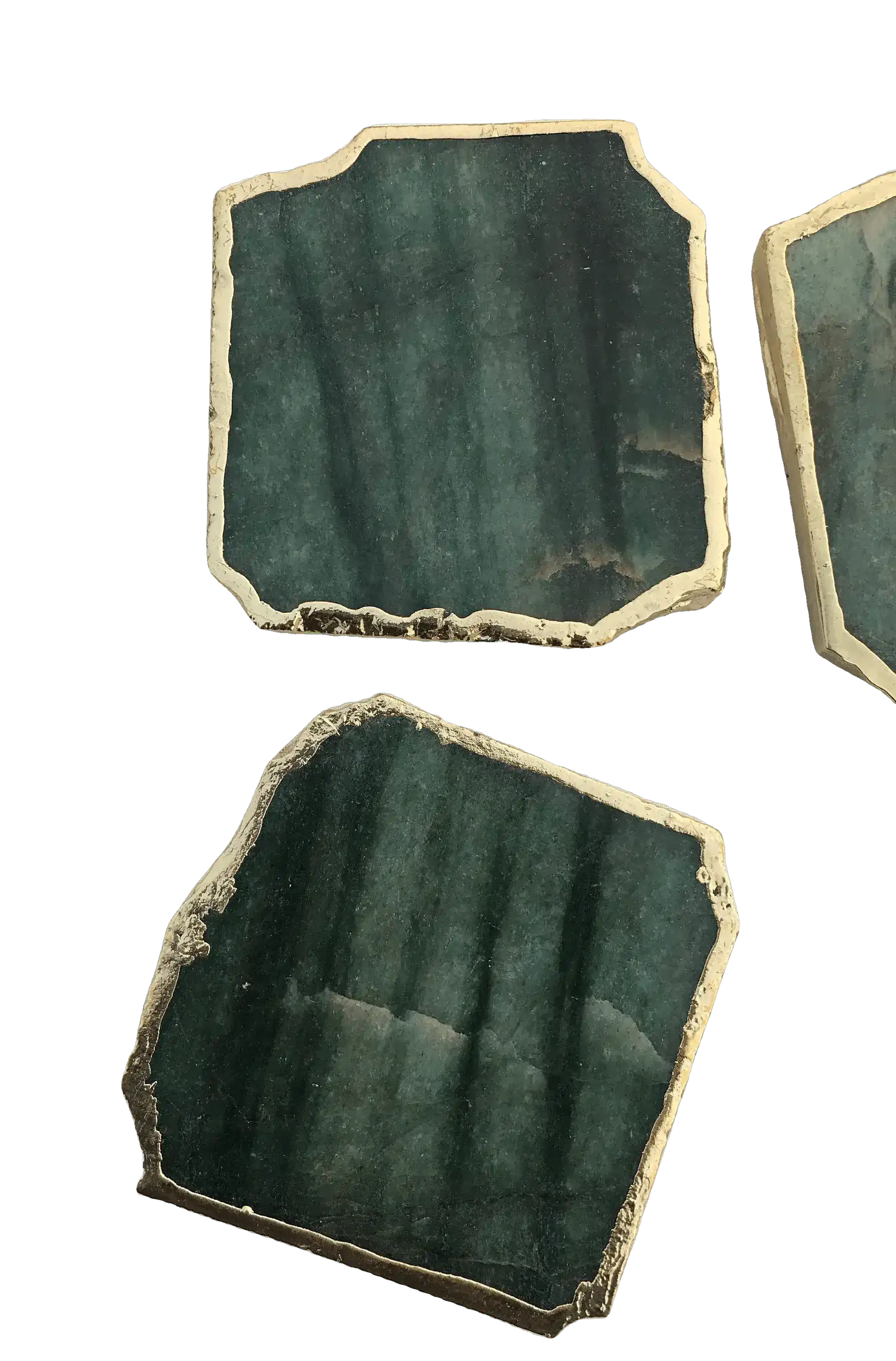Sage Green Agate Aventurine Coasters Set of 4 - Image 3