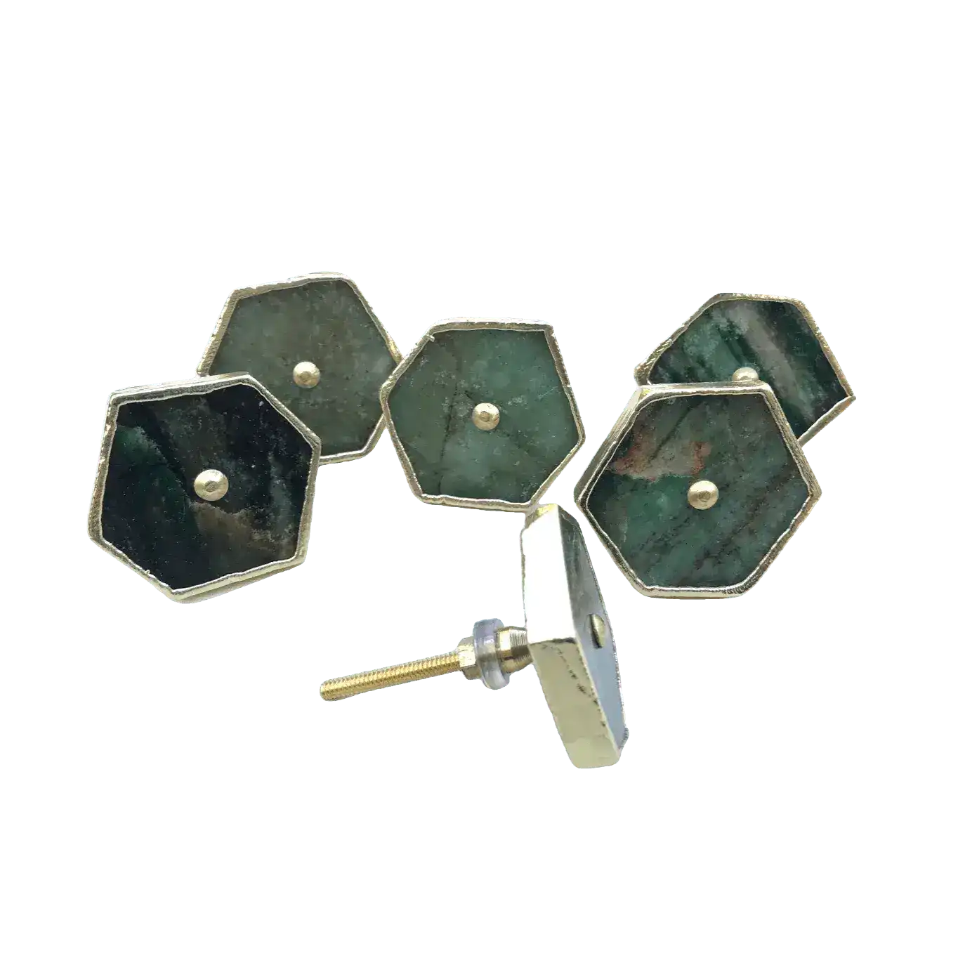 Sage Green Agate Cabinet Door Pull Handle - Set of 6 - Image 3