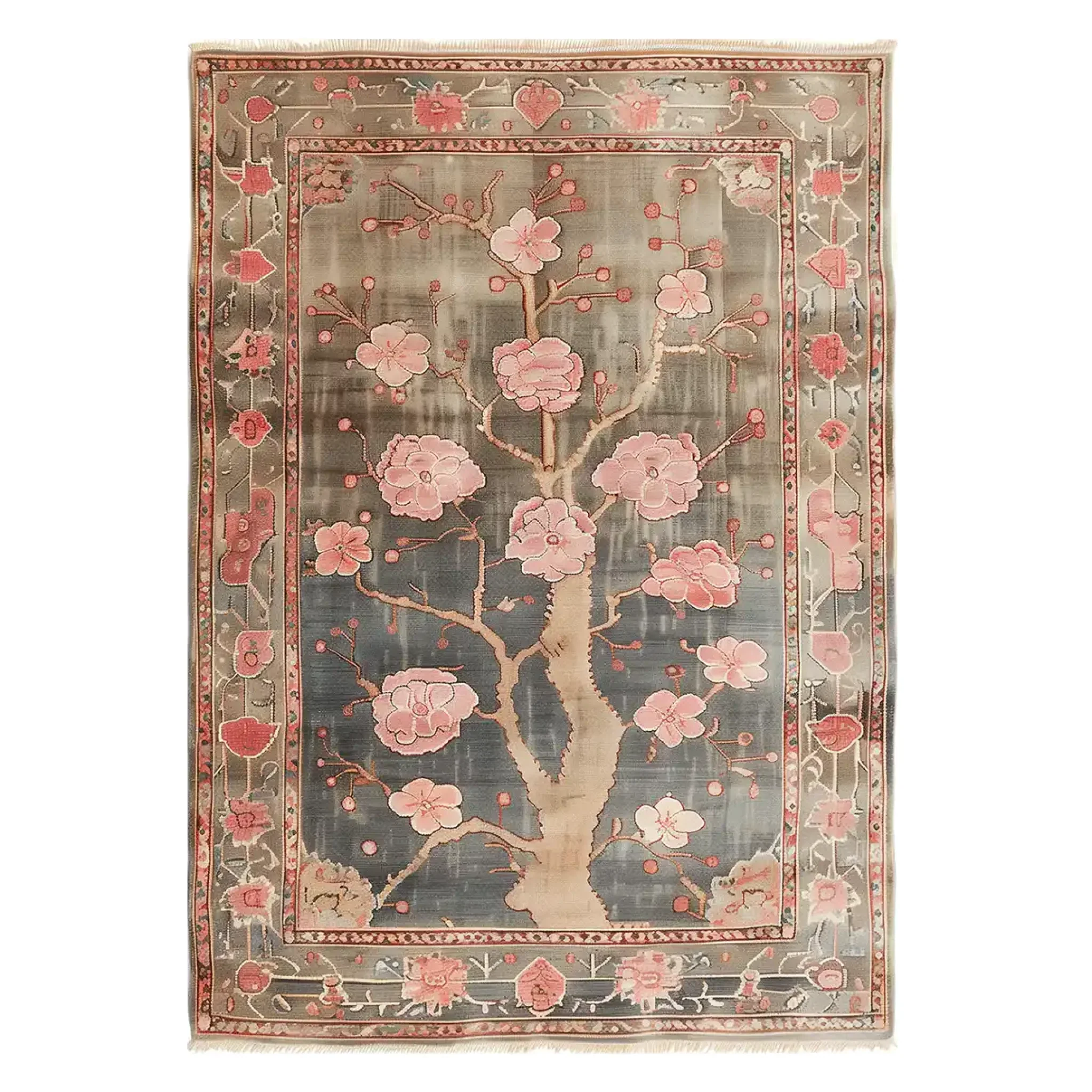 Sakura Serenity Knotted Wool Rug