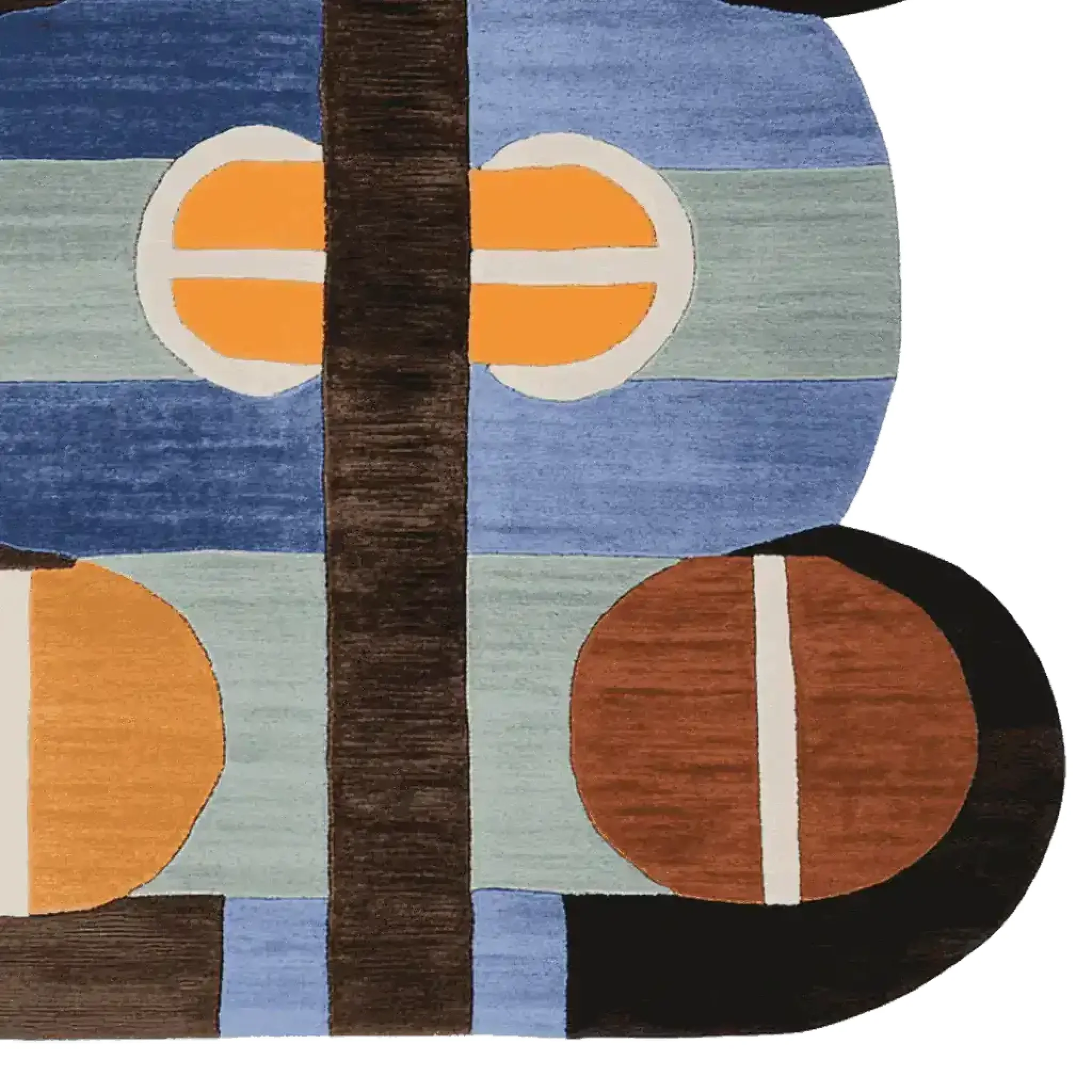 Segmented Balance Form Hand Tufted Rug - Image 3