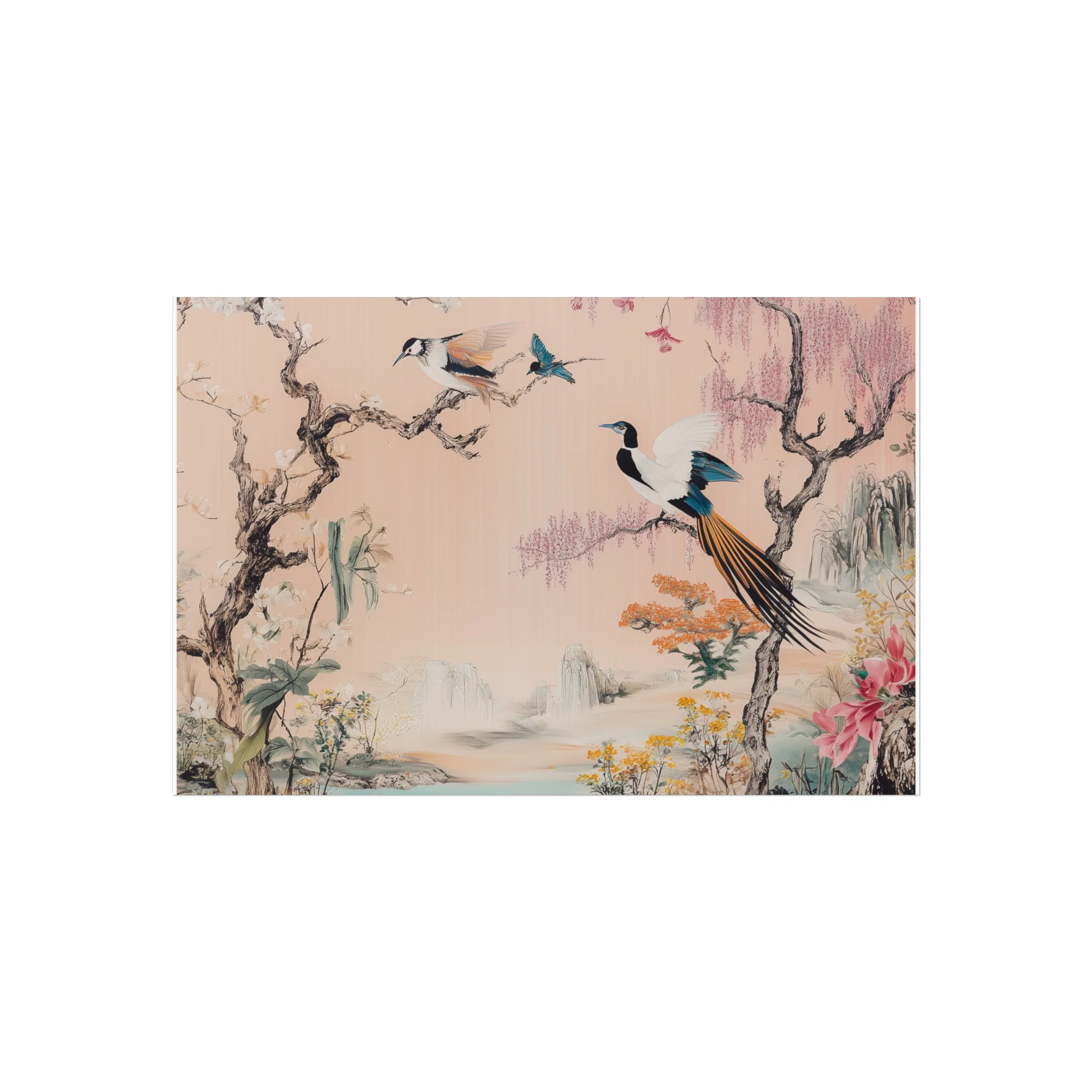 Serene Oriental Birdscape Fine Art Poster - Image 10