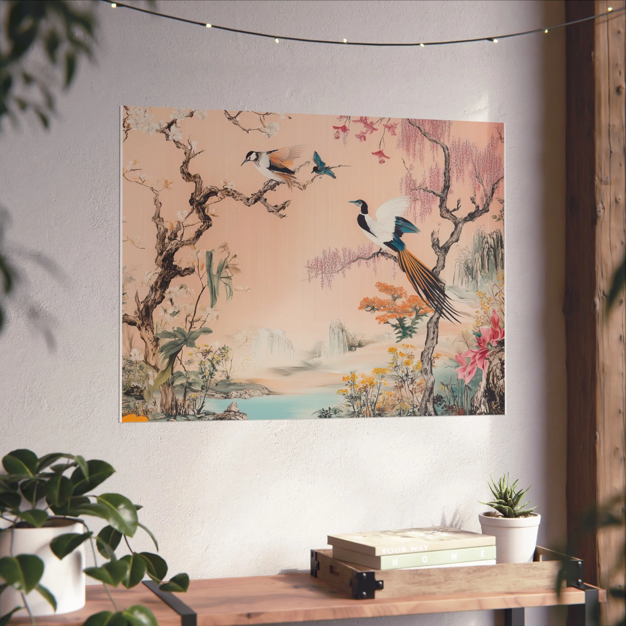 Serene Oriental Birdscape Fine Art Poster - Image 28