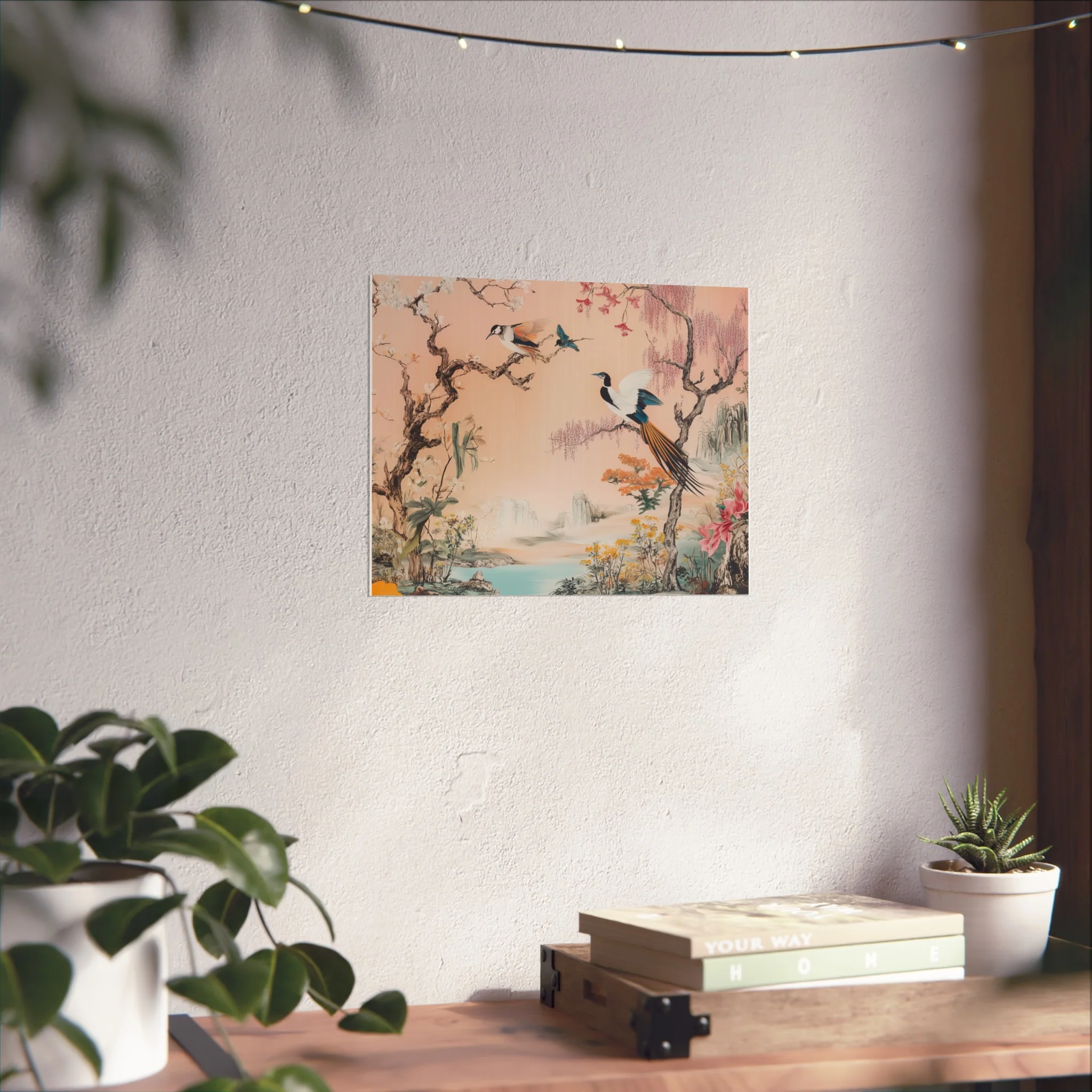 Serene Oriental Birdscape Fine Art Poster - Image 32